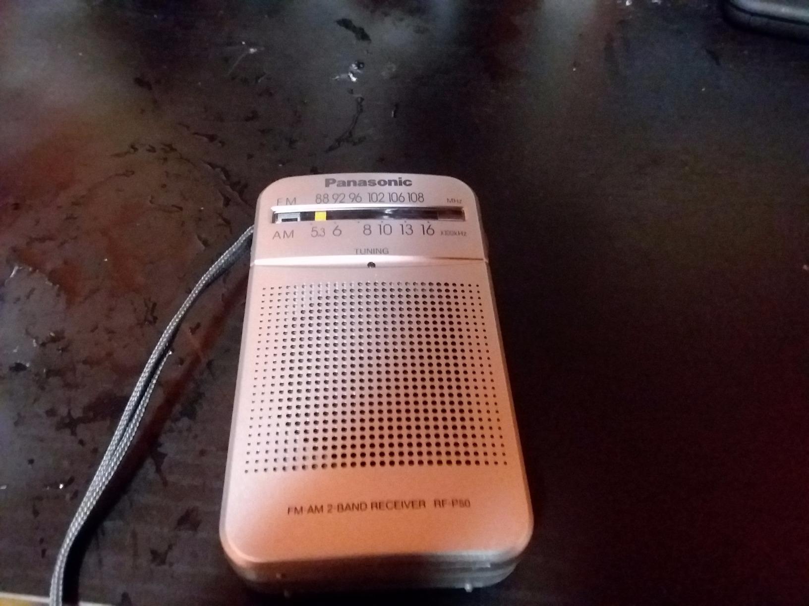 Panasonic Pocket FM/AM Portable Radio with Digital Tuner, Large Dial, Easy to See Fluorescent Pointer, Clear Sound, AM FM Radio Portable for Off-the Grid Trips, Blackouts, Battery Powered- RF-P50D customer photo 1