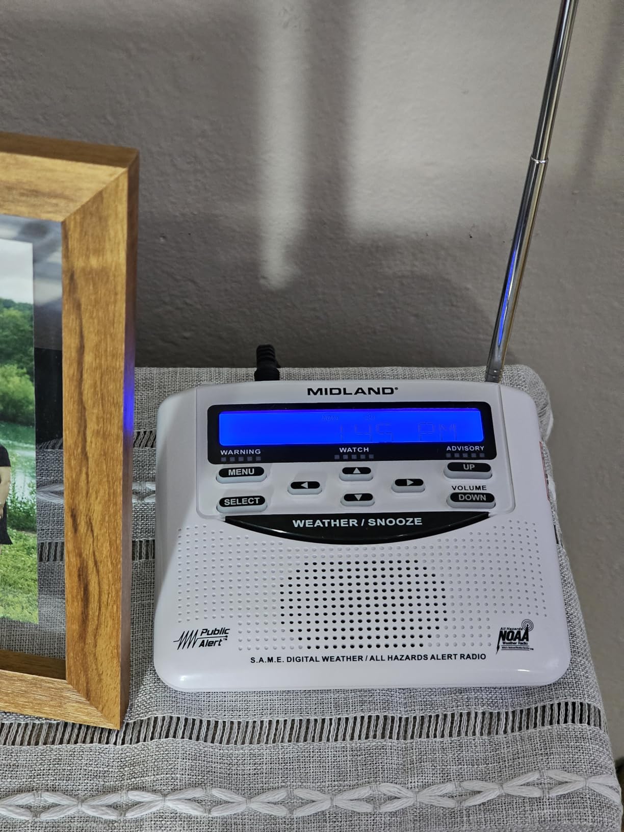 Midland WR120B NOAA Emergency Weather Alert Radio | Localized Programming, Trilingual Display, 60+ Emergency Alerts, Alarm, Selectable Alert Tone customer photo 2