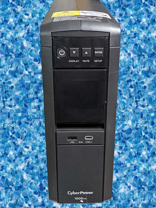CyberPower CP1500PFCLCD PFC Sinewave UPS Battery Backup and Surge Protector, 1500VA/1000W, 12 Outlets, AVR, Mini Tower, UL Certified | 12 Nema Outlets, Avr, Color LCD, USB a Plus C customer photo 2