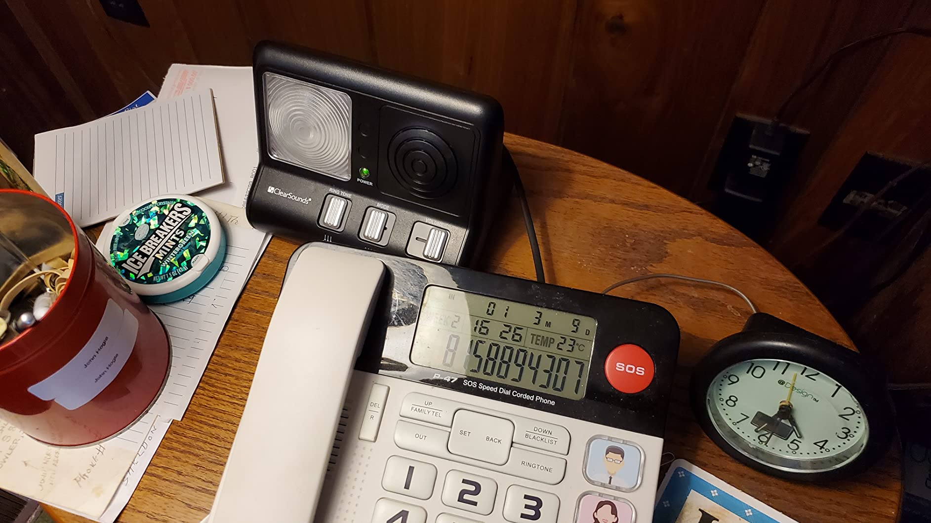 CR200 ClearRing Ring Signaler Booster with Flashing LED Strobe Ringer for Analog Telephones Landline customer photo 1