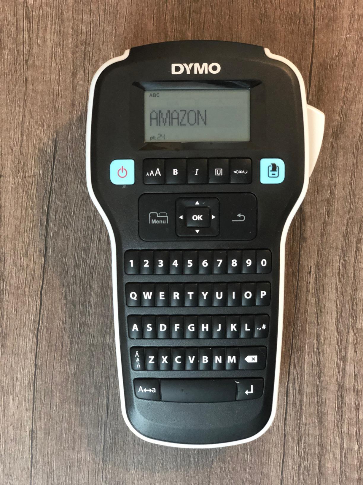 DYMO Label Maker LabelManager 160 Portable Label Maker, Easy-to-Use, One-Touch Smart Keys, QWERTY Keyboard, Large Display, for Home & Office Organization, Black customer photo 1