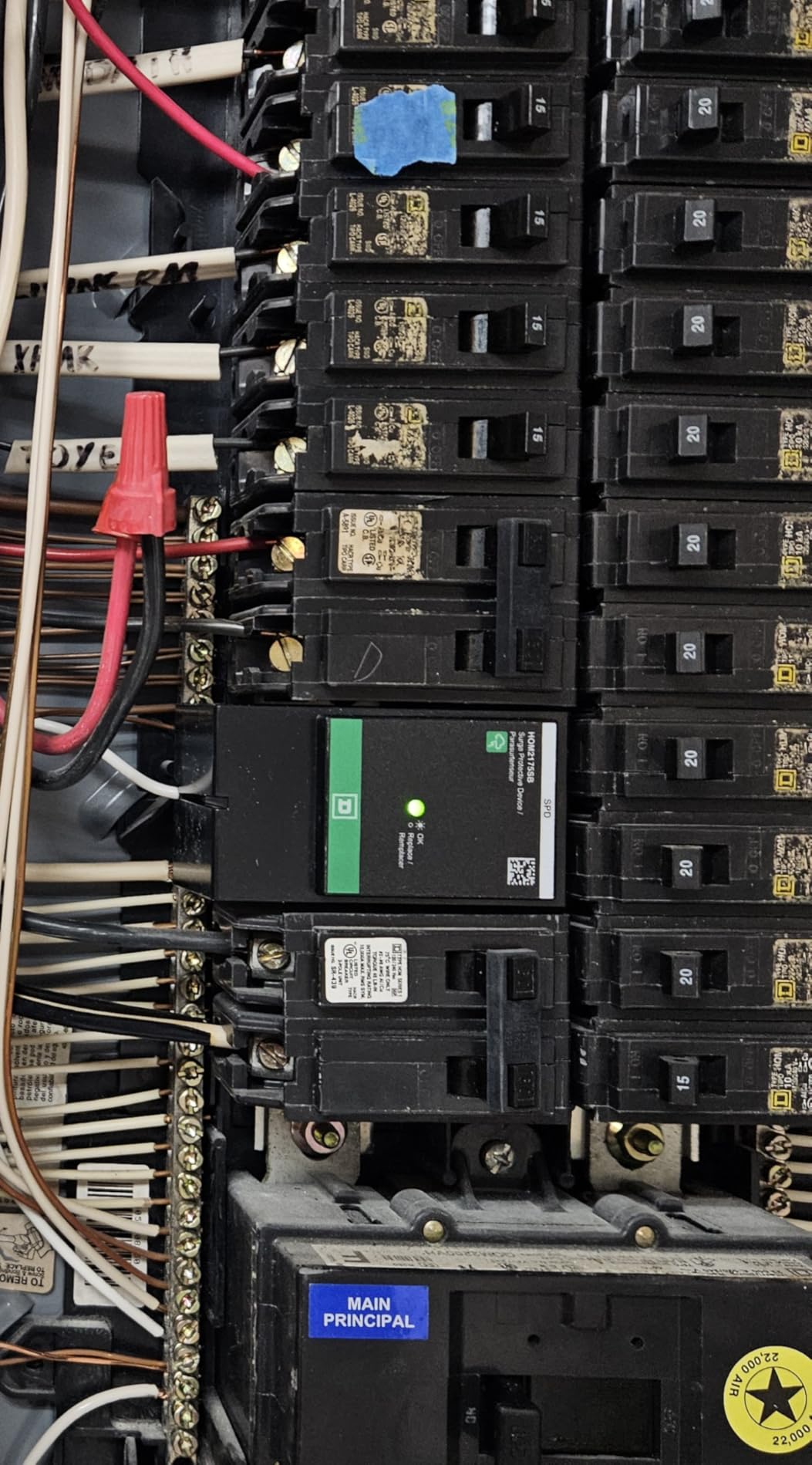 Square D by Schneider Electric HOM2175SB Homeline SurgeBreaker, Surge Protection Device, 25kA, 120/240V, 1-Phase, 3-Wire customer photo 2