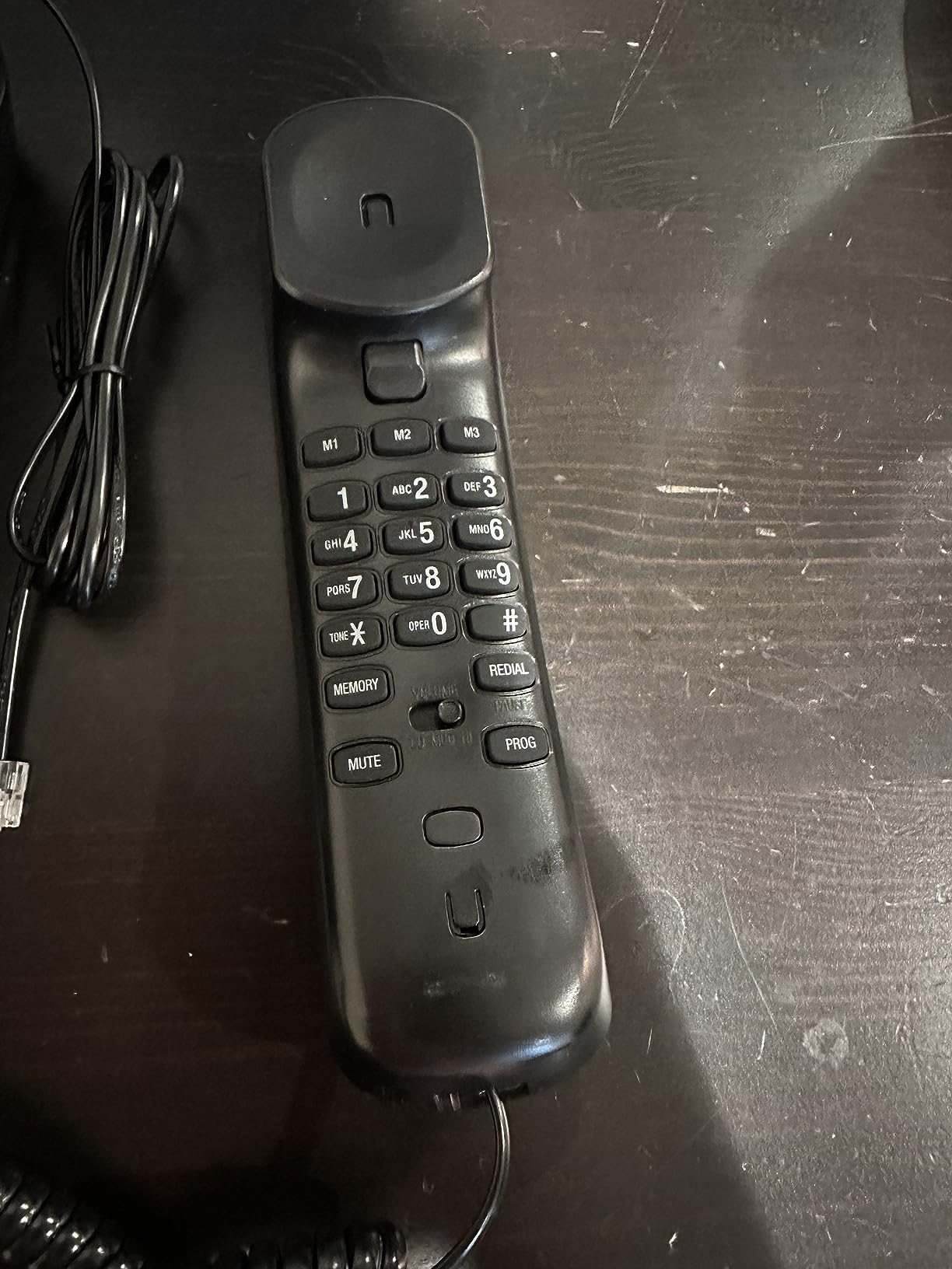 VTech CD1113 Corded Phone for Home Office - Easy-to-Use Telephone with Caller ID/Call Waiting, 13 Speed Dial Keys, No AC Power Required, Flash, Volume Control, Hearing Aid Compatible, Wall-mount, Black customer photo 2