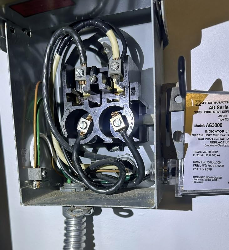 Intermatic AG3000 HVAC Surge Protective Device, 120/240 VAC | UL Listed with TPMOV Technology, a Type 4X Outdoor Enclosure, and Dual LED Indicators Showing Protection Status customer photo 2