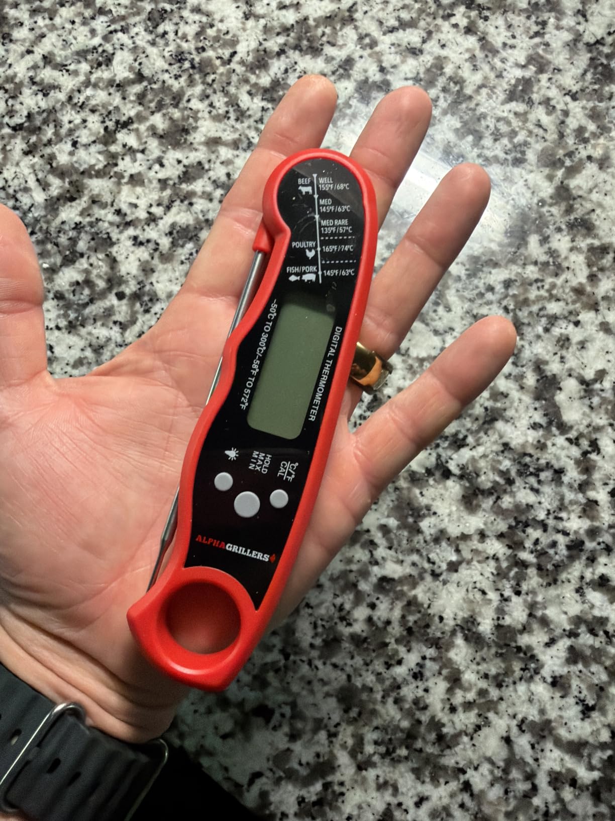 Alpha Grillers Instant Read Meat Thermometer Digital, Cooking, Food, Grill customer photo 2