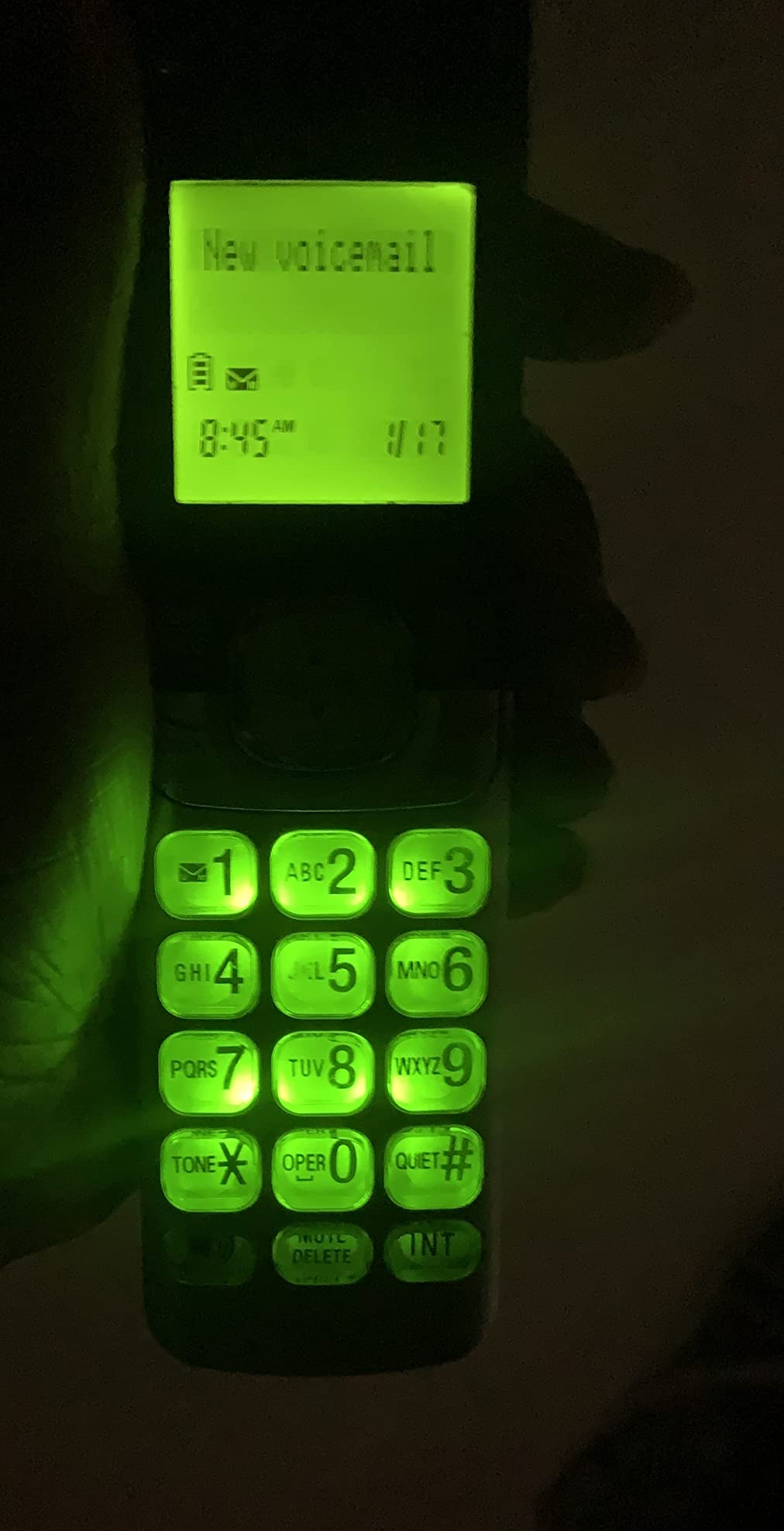 VTech CS6529 1-Handset Cordless Phone with Answering Machine, Caller ID/Call Waiting, DECT 6.0, Handset Speakerphone, Silver/Black customer photo 2