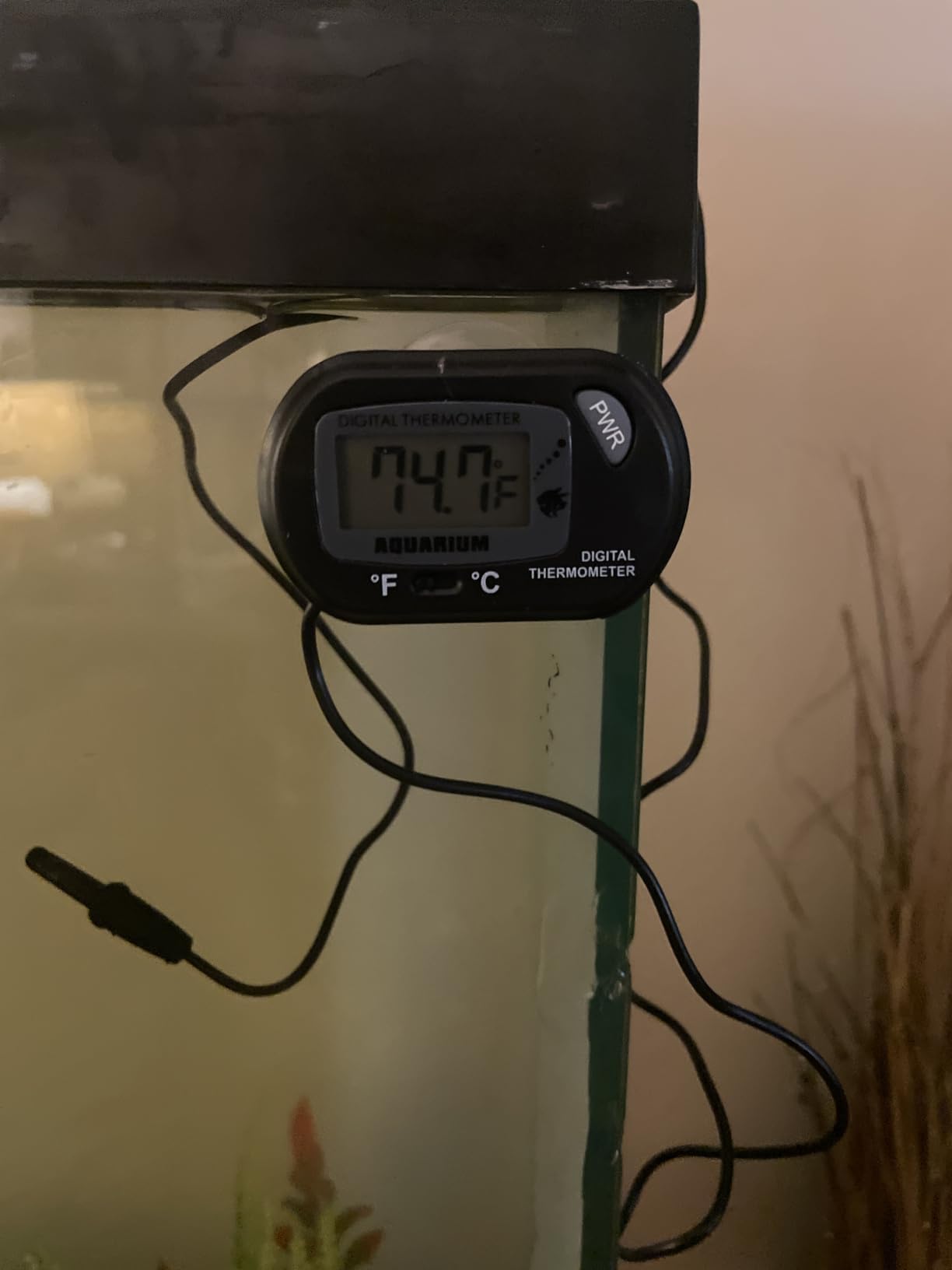 Zacro 2 Pack Digital Aquarium Thermometer, Fish Tank Thermometer, Water Thermometer with Large LCD Display, Reptile Thermometer for Fish Tank Water Terrarium customer photo 1