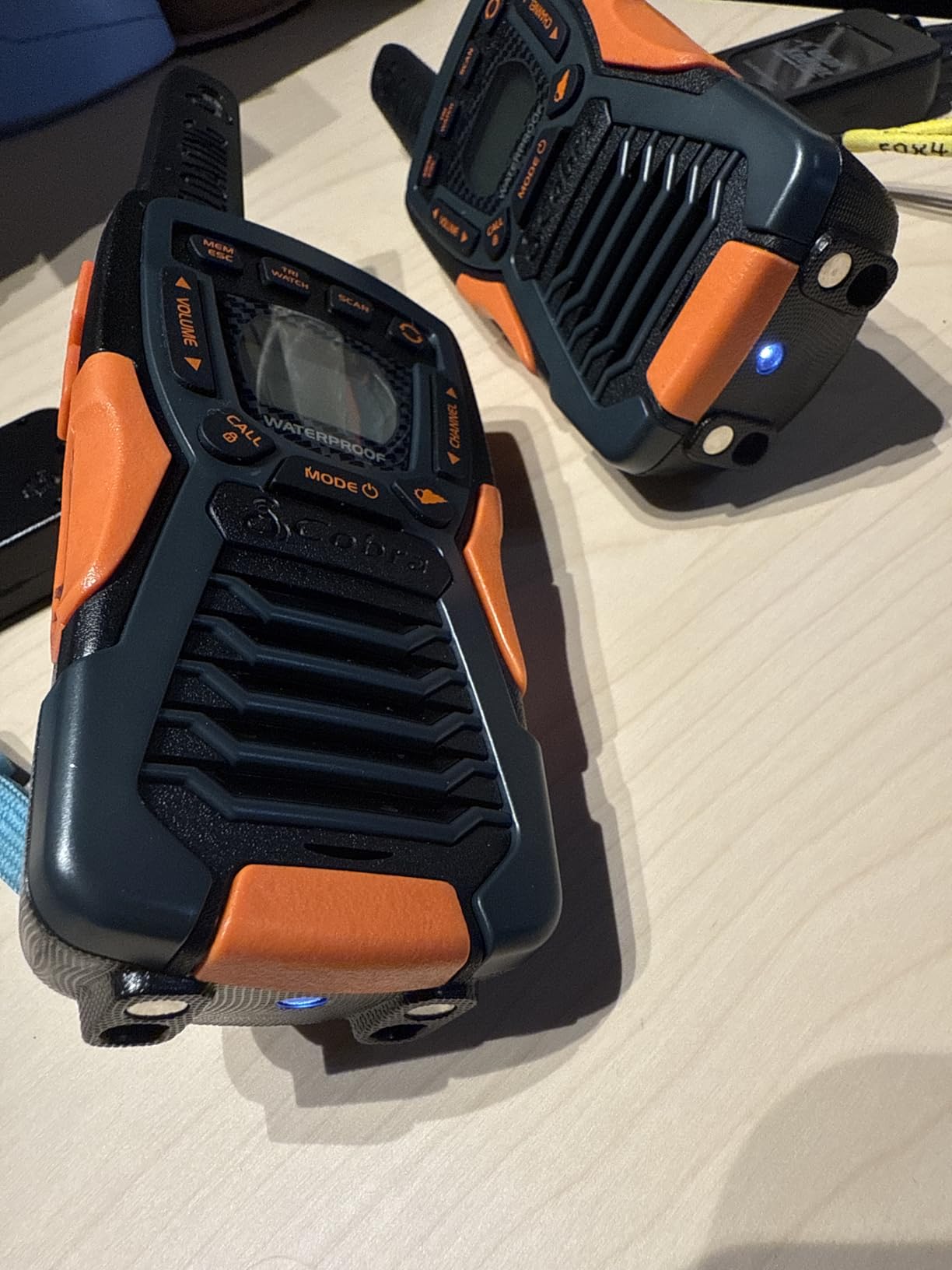 Cobra ACXT1035R FLT CAMO Waterproof Walkie Talkies - Rechargeable, Floats, 22 Channels, Long Range 37-Mile Two-Way Radio Set (2-Pack) customer photo 1