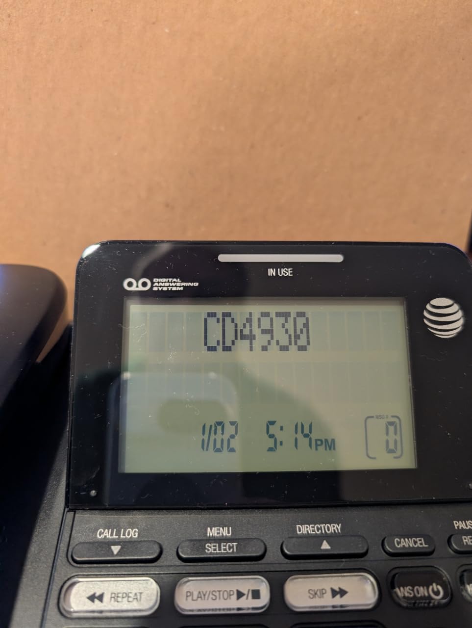 AT&T CD4930 Black Corded Phone with Digital Answering System, Caller ID, Extra-Large Tilt Backlit Display & Big Buttons customer photo 2
