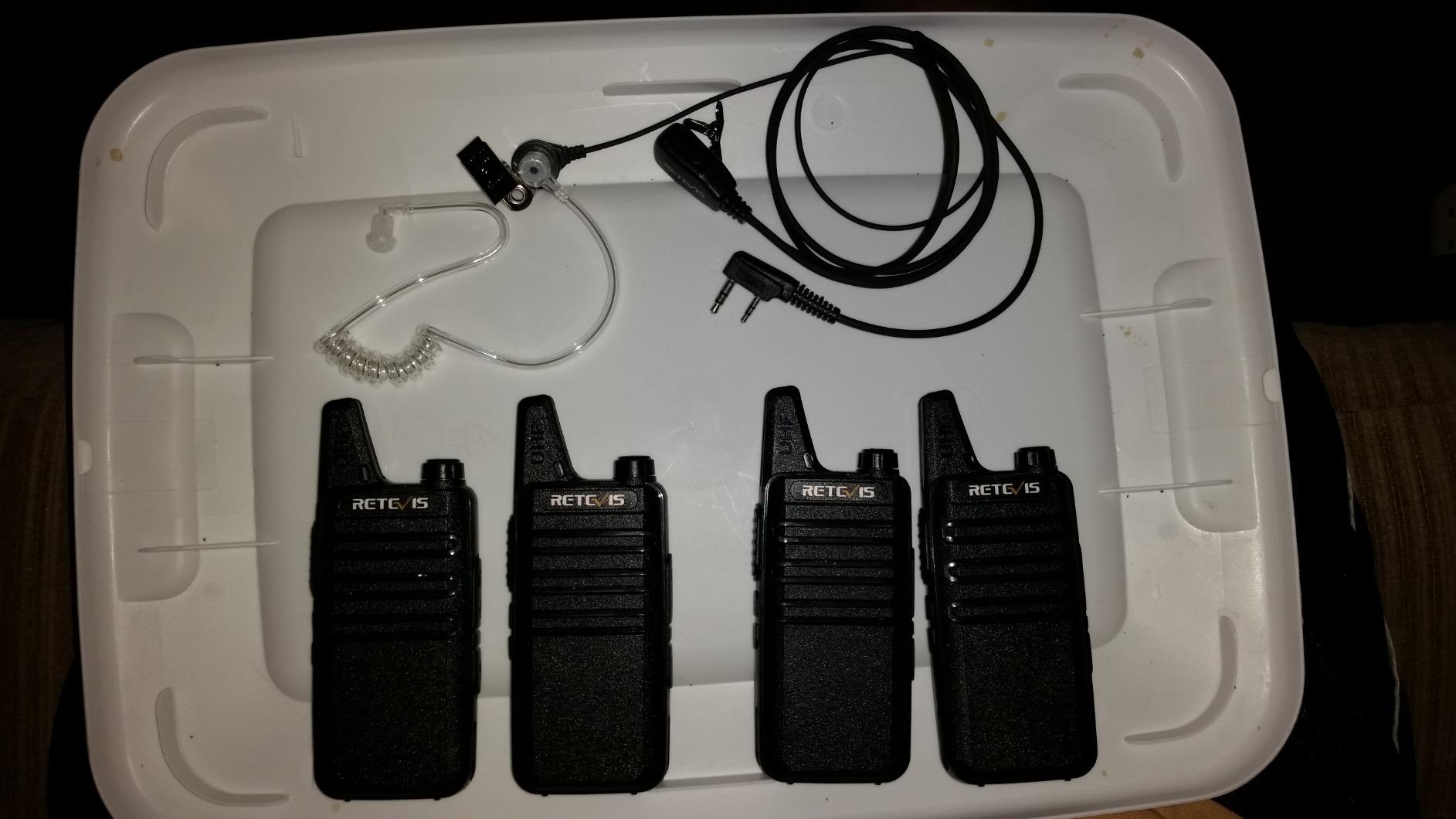 Retevis RT22 Lightweight Walkie Talkies Long Range with Earpiece (2 Pack) | For Cruise & Outdoor Activities, Lightweight for All-Day Use, Loud & Clear Audio, 10-Hour Battery, Pocket-Friendly Antenna customer photo 1