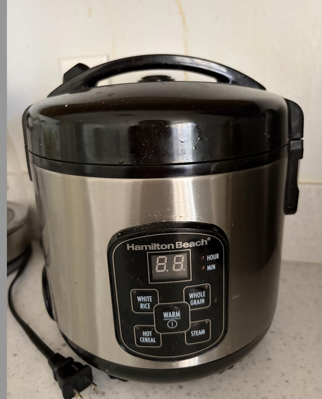 Hamilton Beach Digital Programmable Rice Cooker & Food Steamer | 20 Cups Cooked (10 Cups Uncooked) | 14 Pre-Programmed Settings | PFAS-Free Nonstick Pot | Steam Basket | Stainless Steel customer photo 2