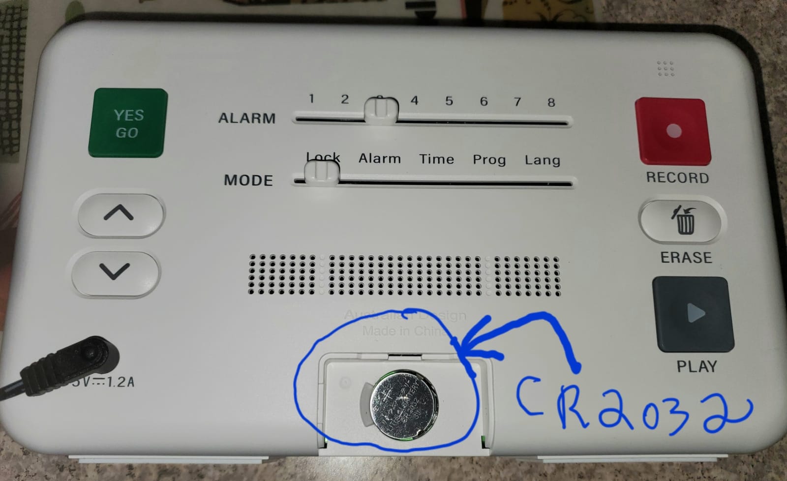 ORKA Talking Clock. Voice Recordable Ex Large Medication Pill Reminder. Talking Alarm Clock for Dementia, Hearing, Visually impaired Seniors-Digital Day Clock with Multiple Customized Alarms White customer photo 1