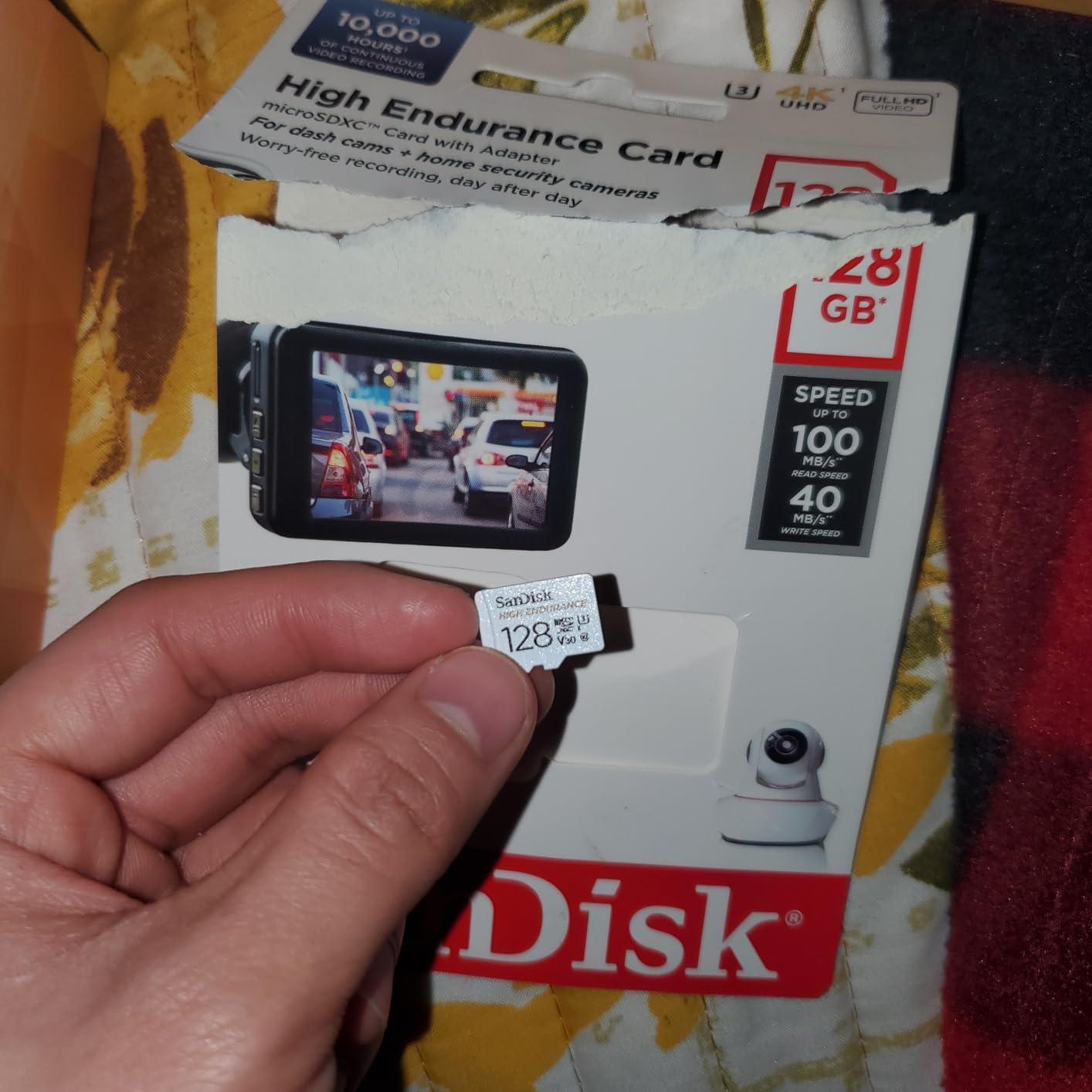 SanDisk 64GB High Endurance Video microSDXC Card with Adapter for dash cam and home monitoring systems - C10, U3, V30, 4K UHD, Micro SD Card - SDSQQNR-064G-GN6IA customer photo 1