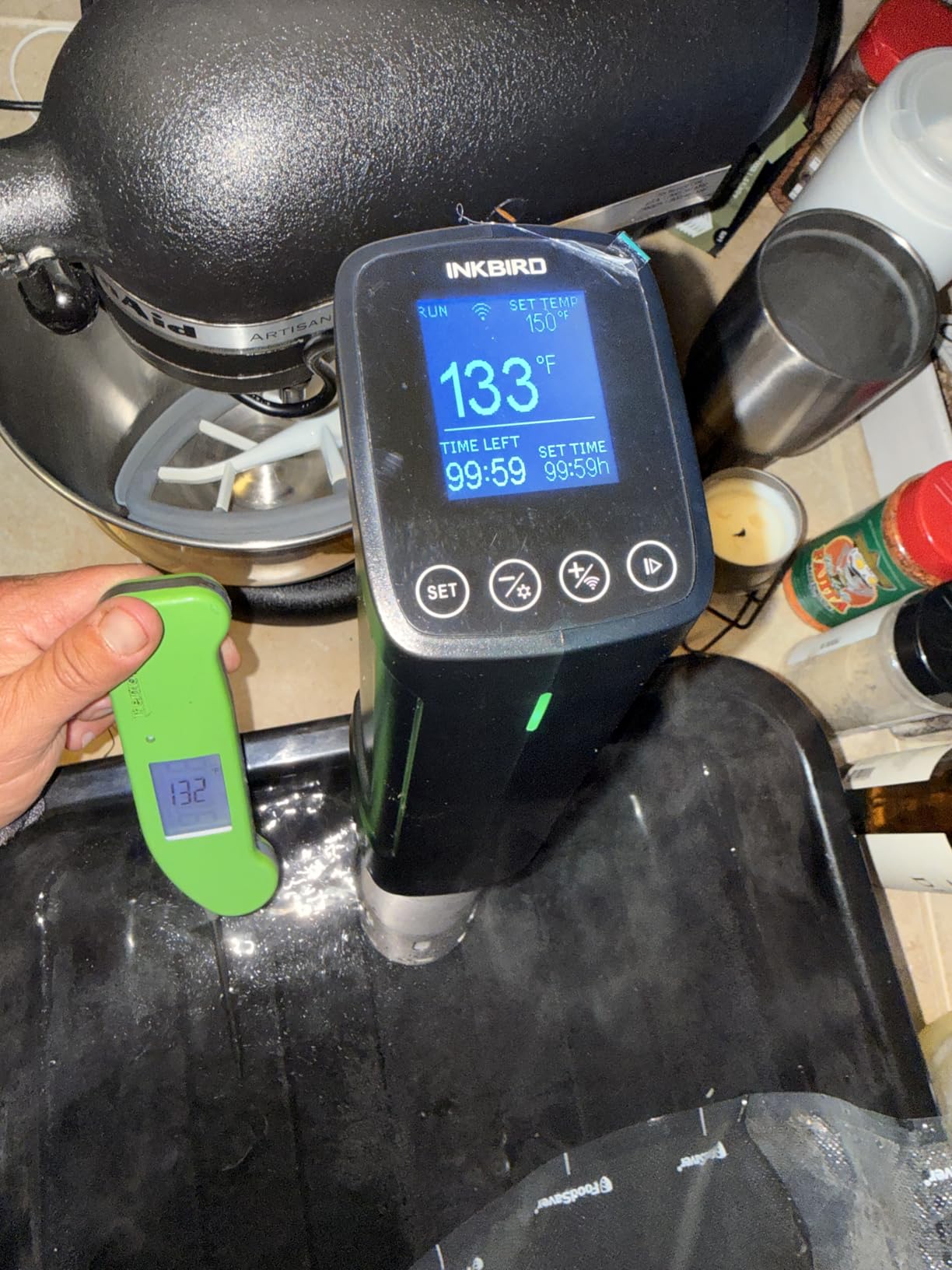 NKBIRD WIFI Sous Vide Cooker ISV-100W, 1000 Watts Fast-Heating with Free APP and 14 Preset Recipes customer photo 2