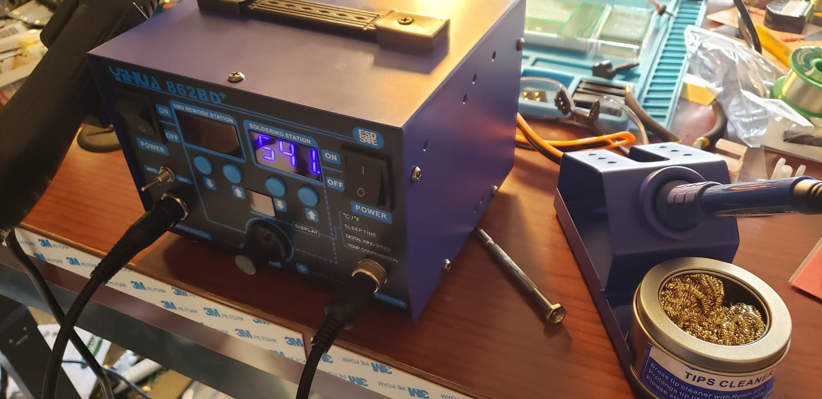 YIHUA 862BD+ SMD ESD Safe 2 in 1 Soldering Iron Hot Air Rework Station customer photo 2