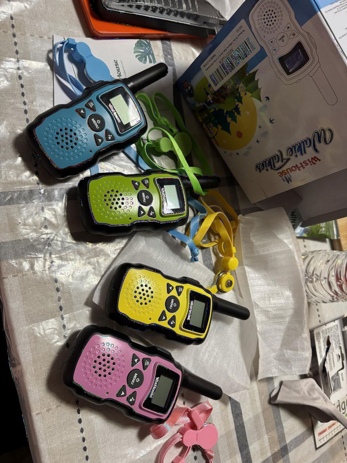 Wishouse Walkie Talkies for Kids 4 Pack, Family Walky Talky Adults Children Radio Long Range, Outdoor Camping Fun Toys Birthday Present Xmas Gifts for 4 5 6 7 8 Year Old Girls Boys customer photo 1