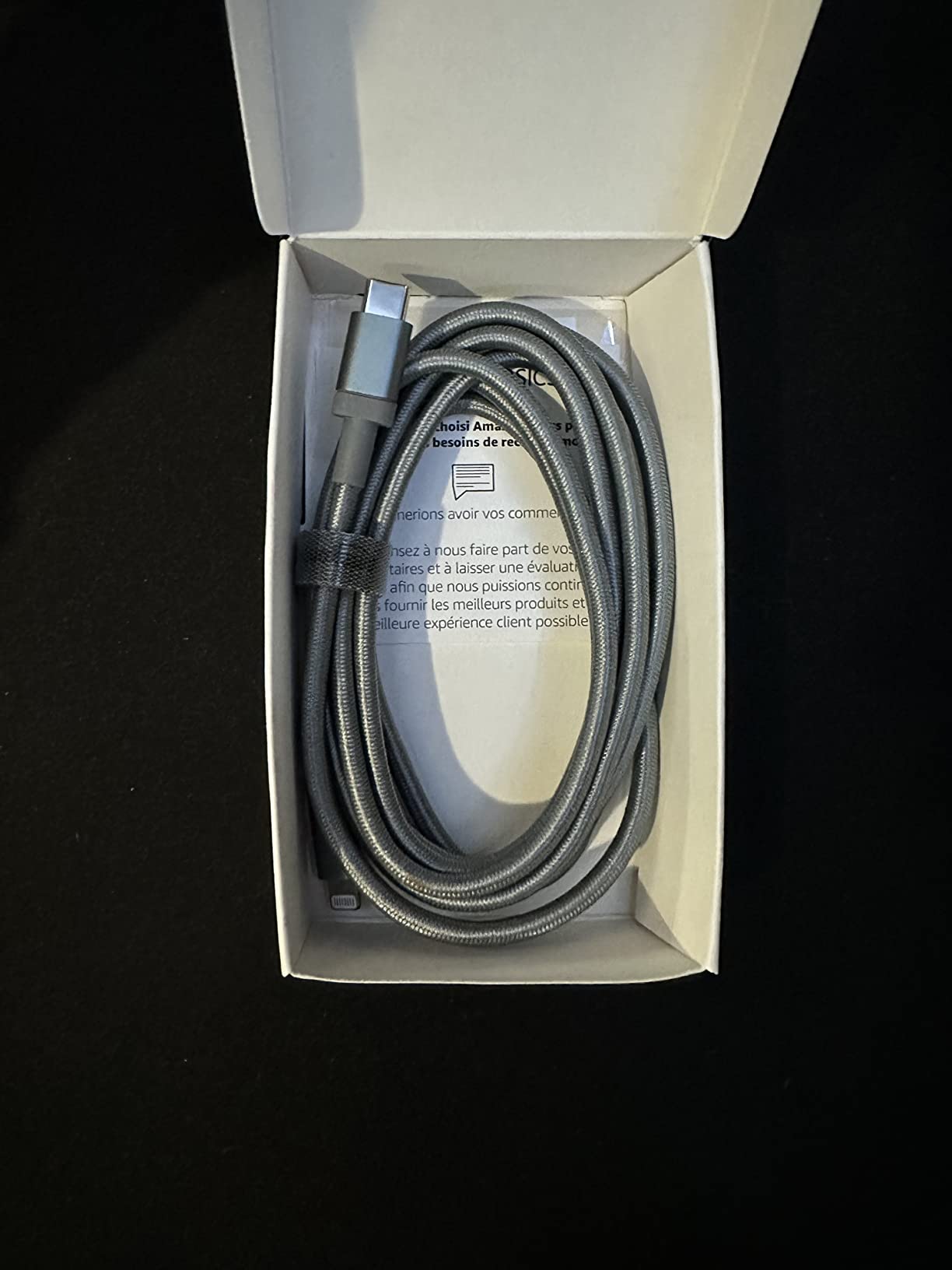 Amazon Basics MFi Certified USB-C to Lightning Cable, Fast Charging with Power Delivery for Apple iPhone 14 Series, 13 12 11 X Xs Pro, Pro Max, Plus, iPad, 6 Foot, Dark Gray customer photo 2