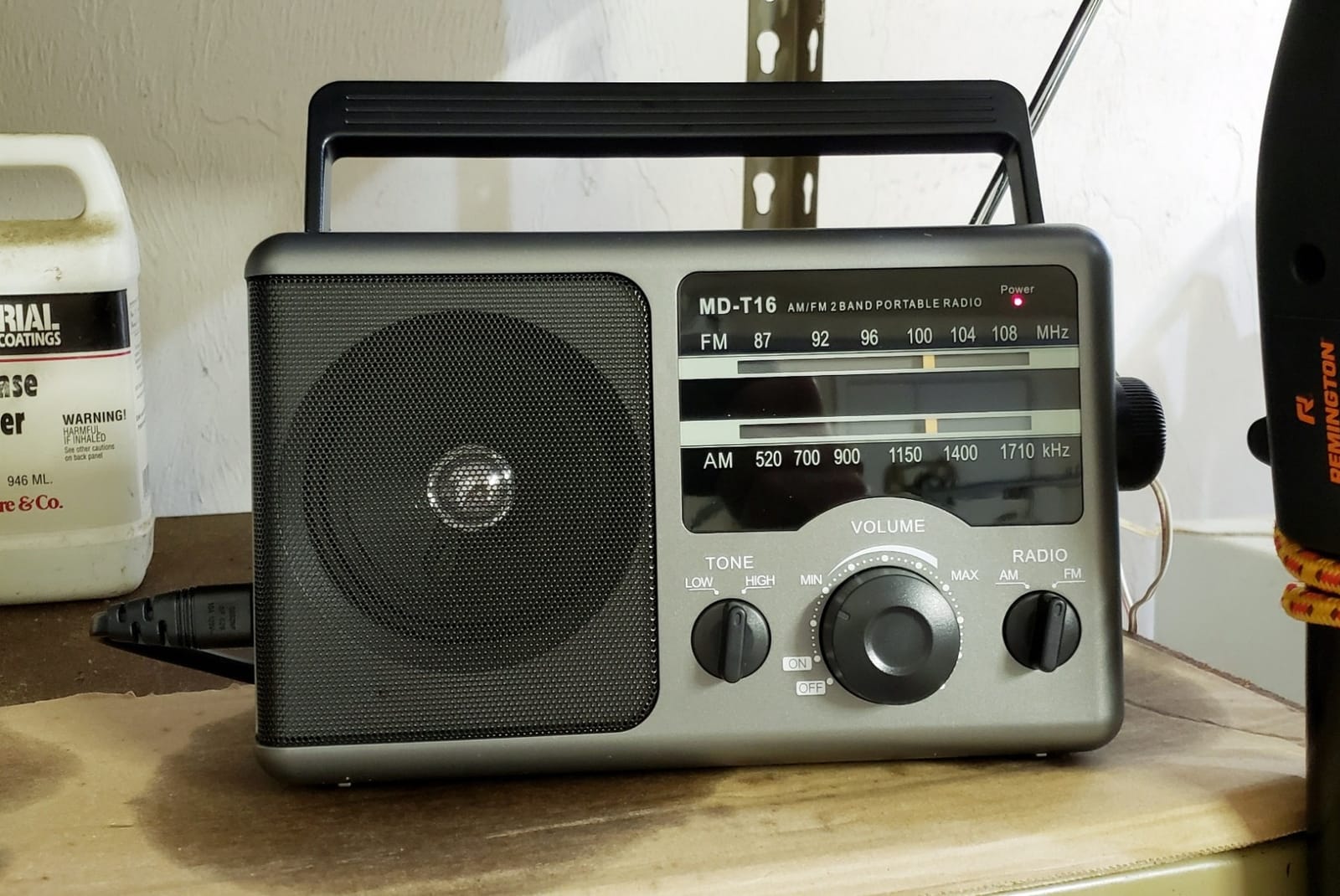 AM FM Portable Radio Battery Operated by 4X D Cell Batteries Or AC Power | Transistor Radio with Big Speaker, Standard Earphone Jack, High/Low Tone Mode, Large Knob customer photo 2