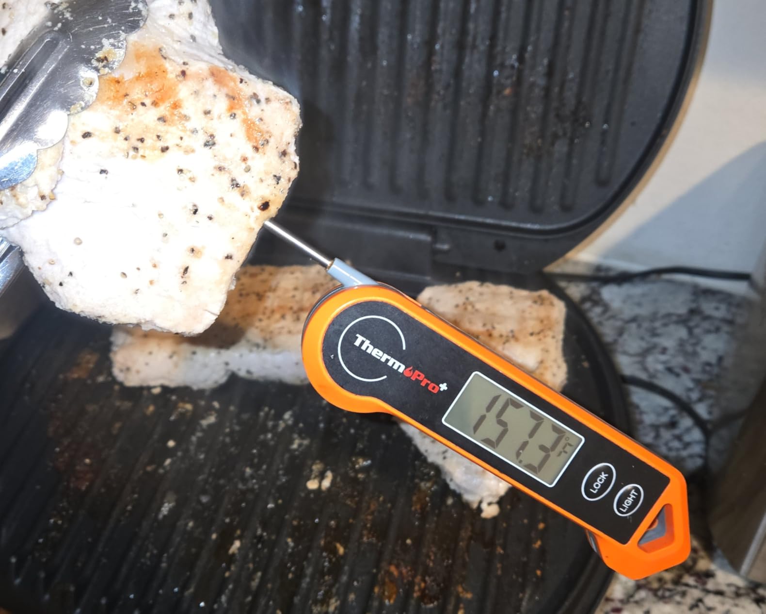 ThermoPro TP19H 1 Sec Digital Meat Thermometer for Cooking | Instant Read Food Thermometer with Motion Wake for BBQ Grill Oil Fry Candy, Gifts for Men Dad Husband customer photo 1