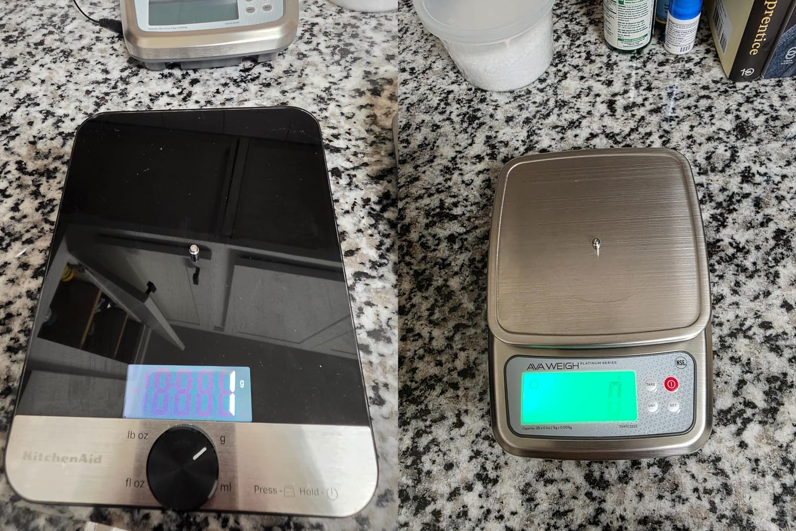KitchenAid KQ908 Glass Surface 11 Pound Capacity Digital Kitchen and Food Scale, Scale for Food Ounces and Grams, Dry and Liquid Ingredients, Black customer photo 1