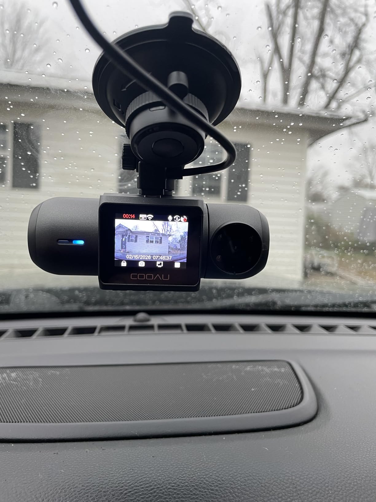 COOAU D30S 4K Dash Cam with GPS Wi-Fi, Front and Inside Dual 2.5K 1080P, Uber Car Camera with Infrared Night Vision, Supercapacitor, 4 IR LEDs, G-Sensor, Parking Mode, Loop Recording customer photo 1