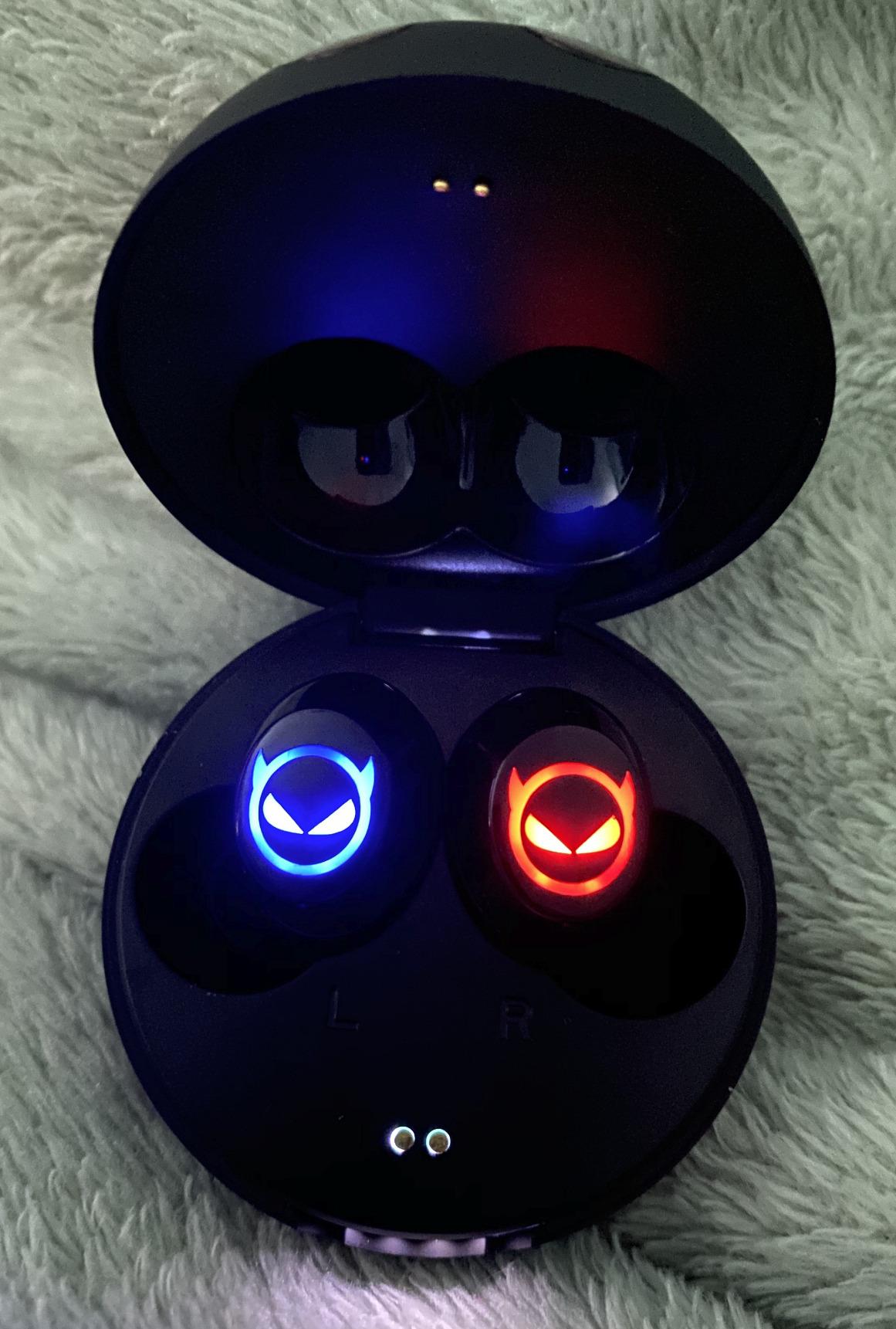 Tiny Bluetooth Earbuds, Kids Wireless Ear Bud with Cute Charging Case, Waterproof Stereo Wireless Earphone with Microphone for Workout Sport, Kids Headphones for Phone and Pad customer photo 1