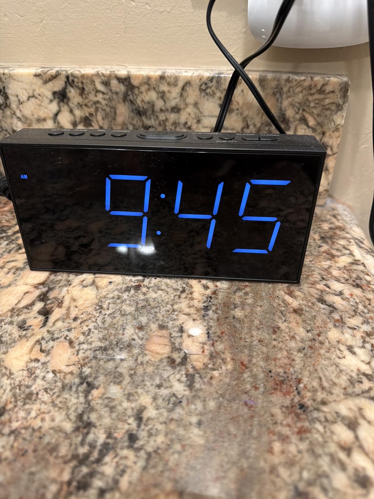 PPLEE Dual Alarm Clock for Bedroom with USB Charging Port, 7.5