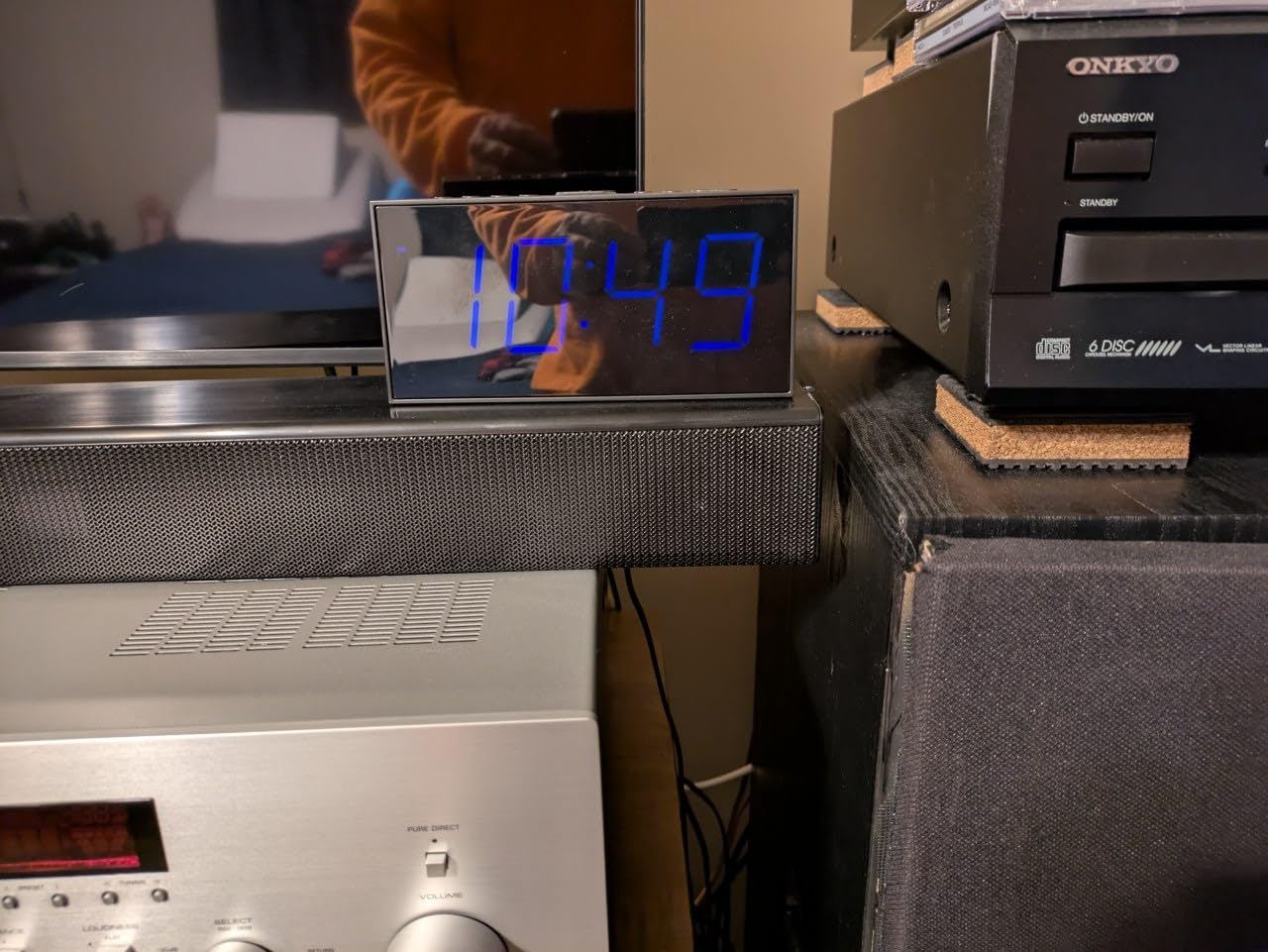 PPLEE Dual Alarm Clock for Bedroom with USB Charging Port, 7.5