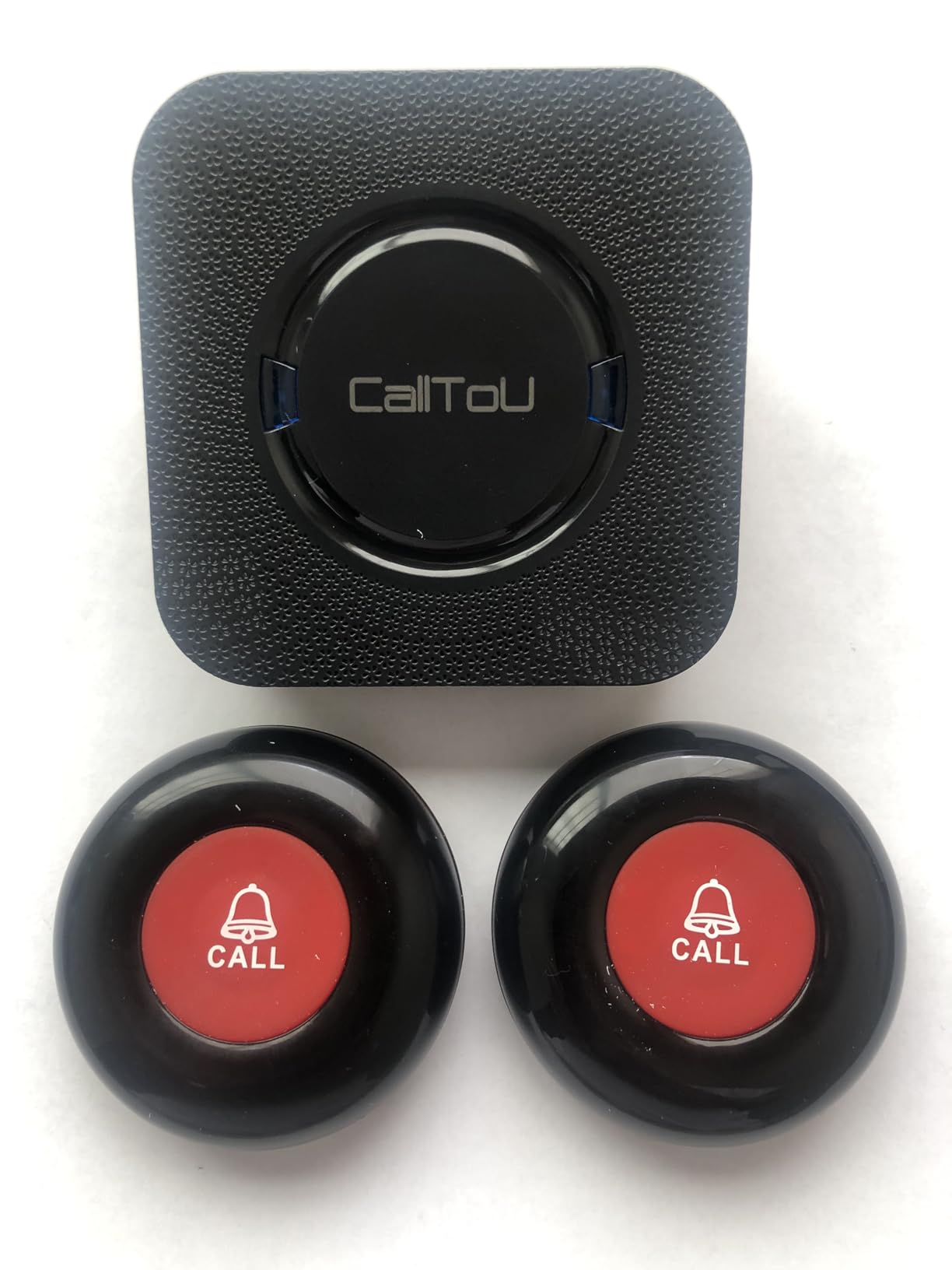 CallToU Bell Call Button for Elderly Wireless Caregiver Pager Alert System | No WiFi; No Monthly Fee; Wall Through; Low Battery Alert; IP55 Waterproof; 0-100 dB; 55 Chimes; Flashing Light customer photo 2