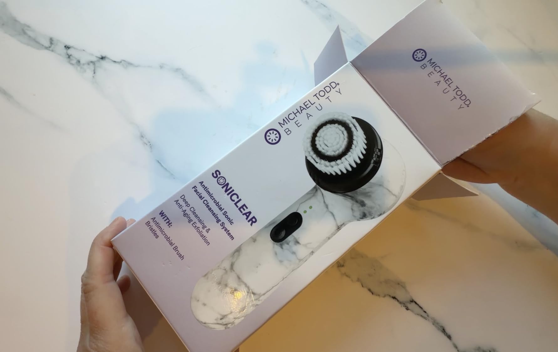 Michael Todd Beauty Soniclear Face Brush 2026 Allure Readers Choice Winner | Sonic Facial Cleansing (no rotating), Exfoliation Brush for Men/Women, Antimicrobial Protected, 4 speeds, Serum Infusion Head customer photo 1