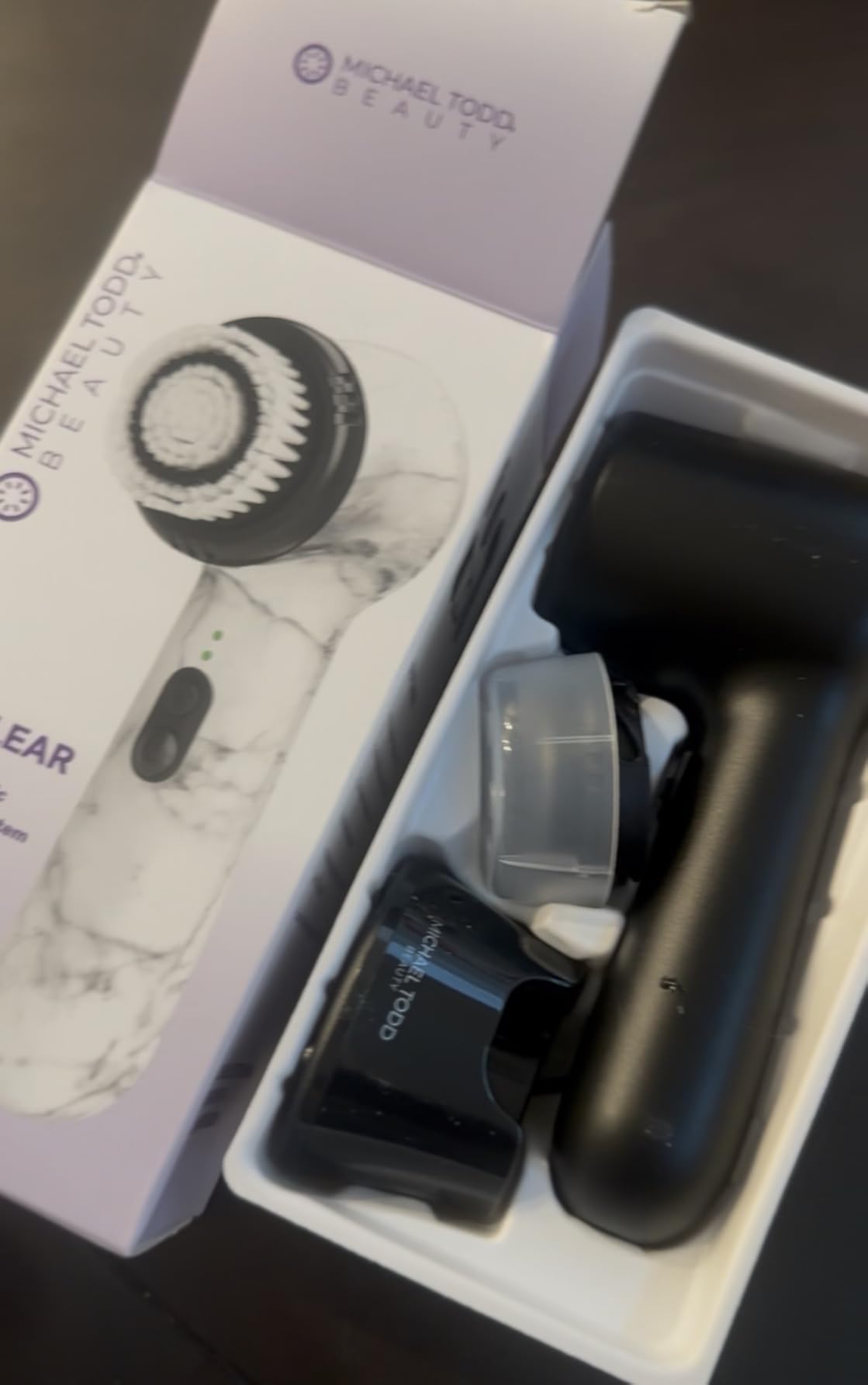 Michael Todd Beauty Soniclear Face Brush 2026 Allure Readers Choice Winner | Sonic Facial Cleansing (no rotating), Exfoliation Brush for Men/Women, Antimicrobial Protected, 4 speeds, Serum Infusion Head customer photo 2