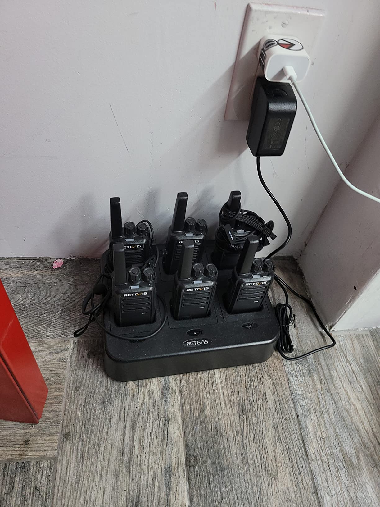 Retevis RT68 Business FRS Walkie Talkies Long Range with Earpieces 6 Pack | Rugged & Compact, License-Free, Powerful 500mW Speaker, 12-Hour Battery, Long-Term Supply, for Schools, Retail & Hospitality customer photo 1