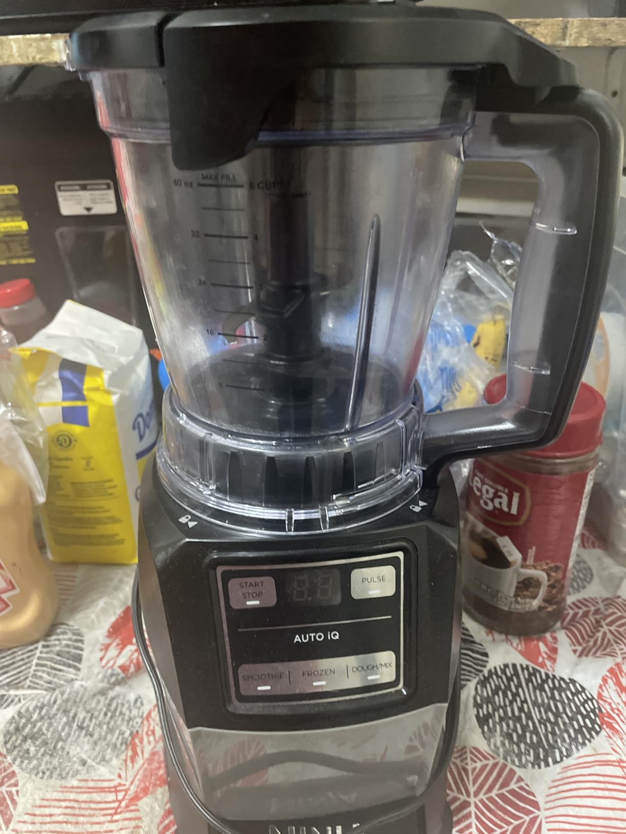 Ninja Compact Kitchen System, Auto-iQ, 1200W, 72oz Pitcher, Grey, AMZ493BRN customer photo 1