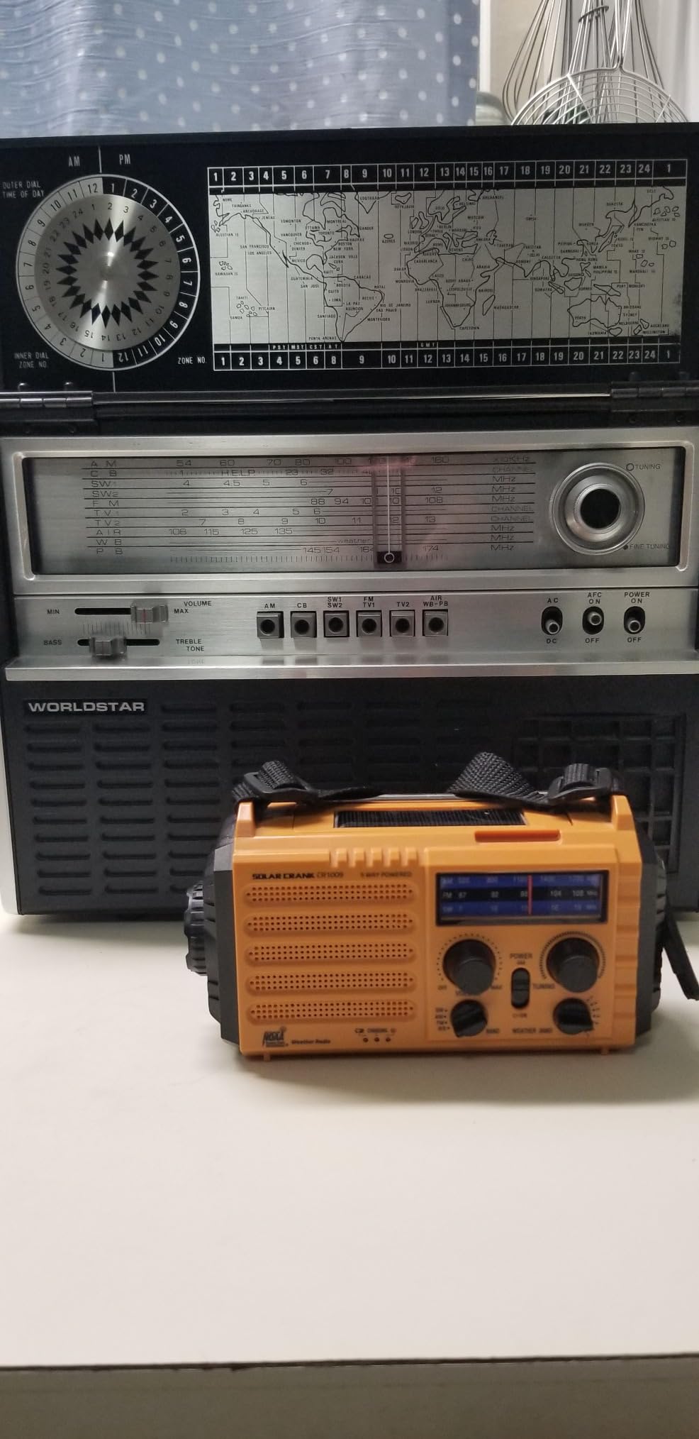 Emergency Radio, 5000mAh/18500mWh Weather Radio, Solar Hand Crank Radio with AM/FM/SW/NOAA Alert, Cell Phone Charger, Headphone Jack, Flashlight and SOS Siren customer photo 2