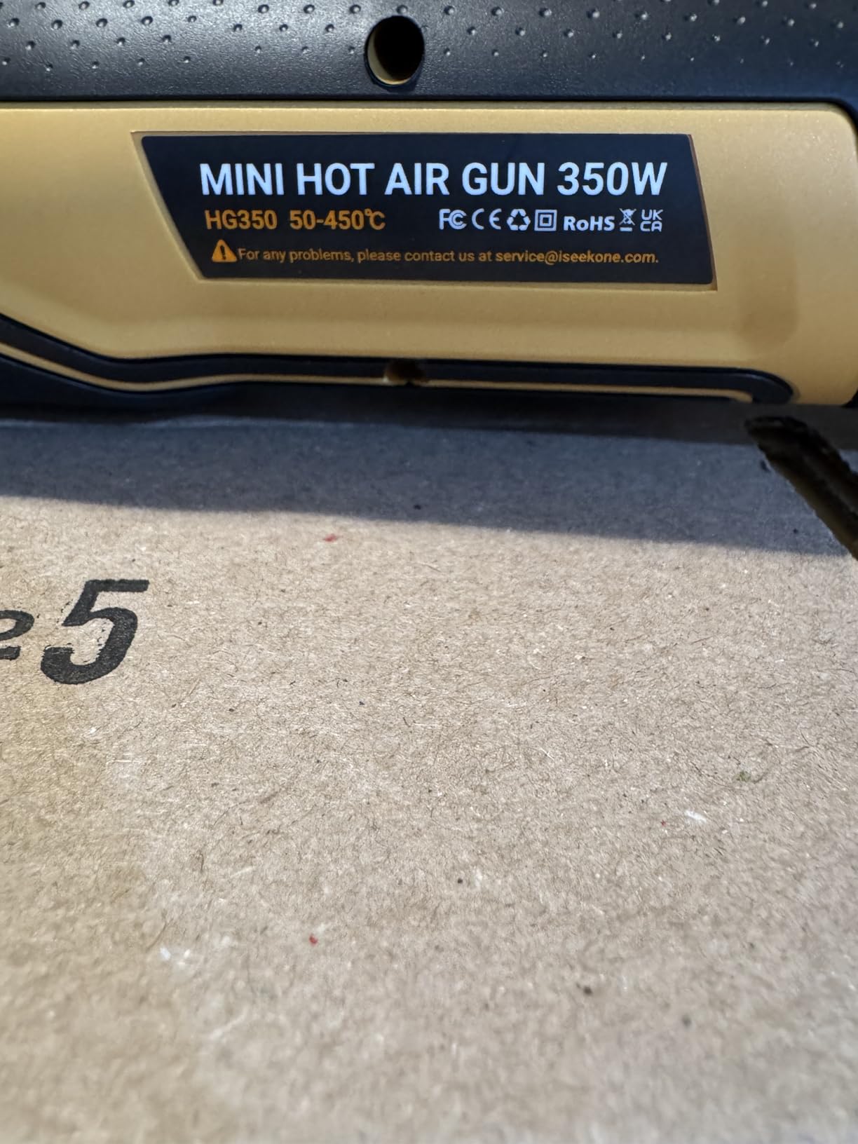 SEEKONE 350W Mini Heat Gun with 2-Temp Settings 842℉ & 500℉ customer photo 1