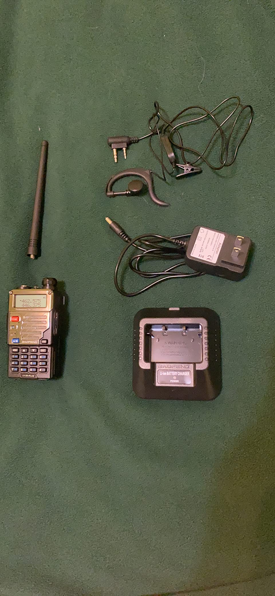 BAOFENG UV-5R+ Plus Dual Band Two-Way Radio, Camouflage Green | 5W Long Range Ham Radio, Rechargeable 1800mAh Battery, with Earpiece, Walkie Talkie for Outdoor, Hunting, Hiking customer photo 1