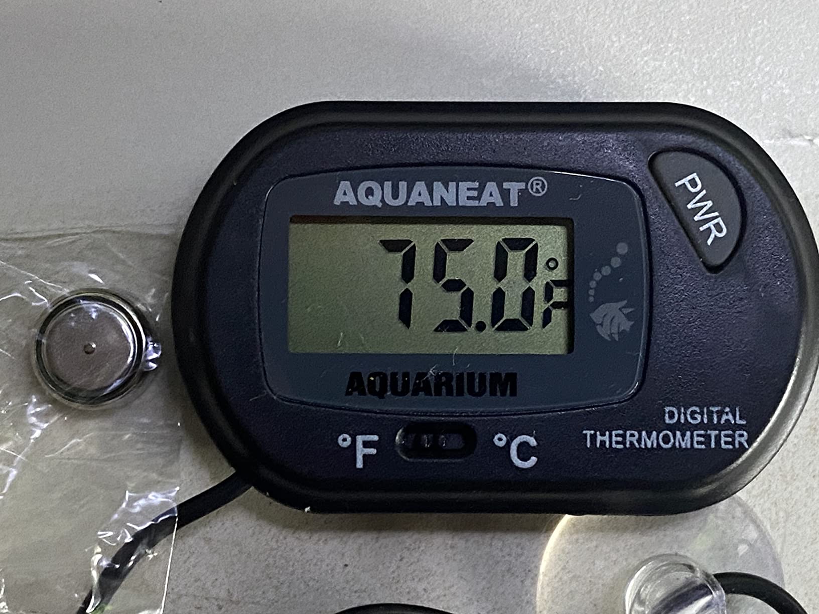 AQUANEAT 2 Pack Aquarium Thermometer, Fish Tank Thermometer, Digital Temperature Test, with Large LCD Display customer photo 1