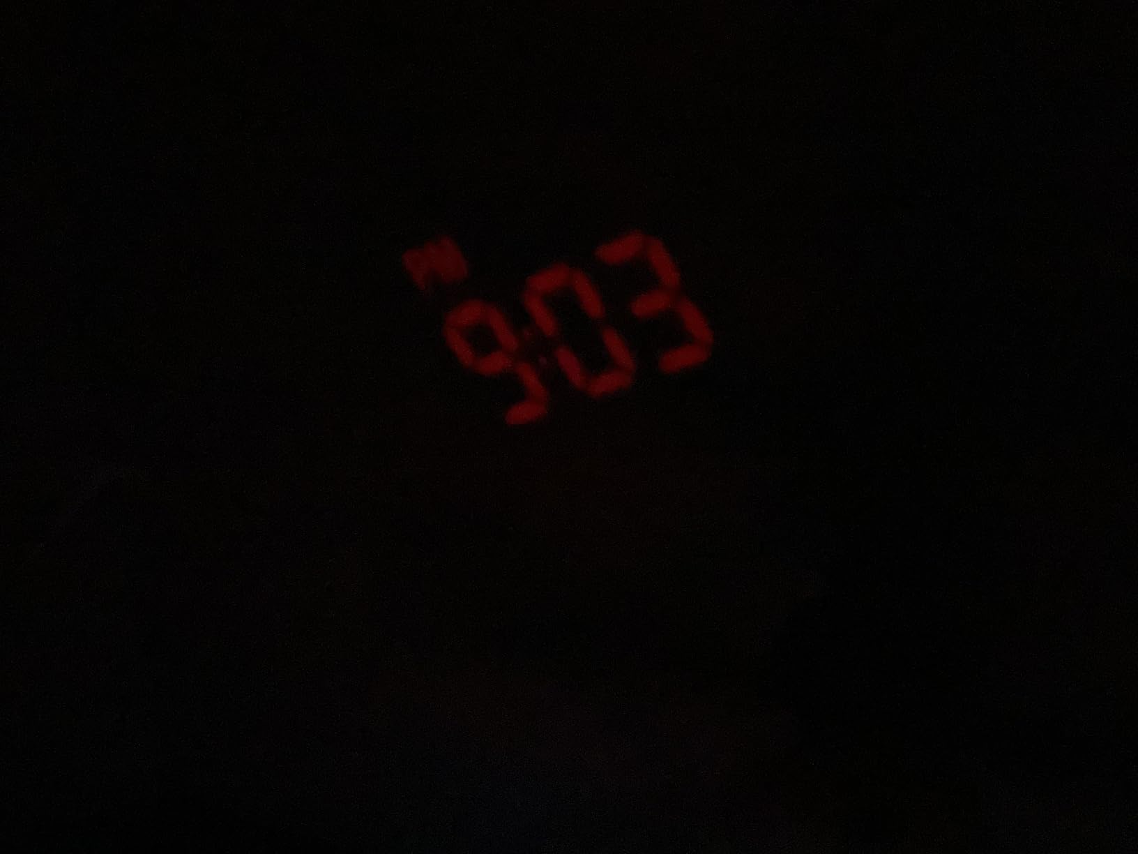 Projection Alarm Clock for Bedroom Ceiling, 180° Projector, Dual Alarm | Large 7