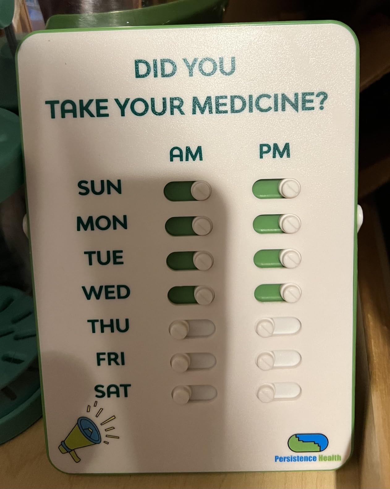 Medication Tracker & Pill Reminder | Visual Reminder Alarm | 7 Day AM PM Medication Reminder | Take and Slide | No More Second-guessing or Double-dosing | Perfect for The Elderly (Two Column English) customer photo 2