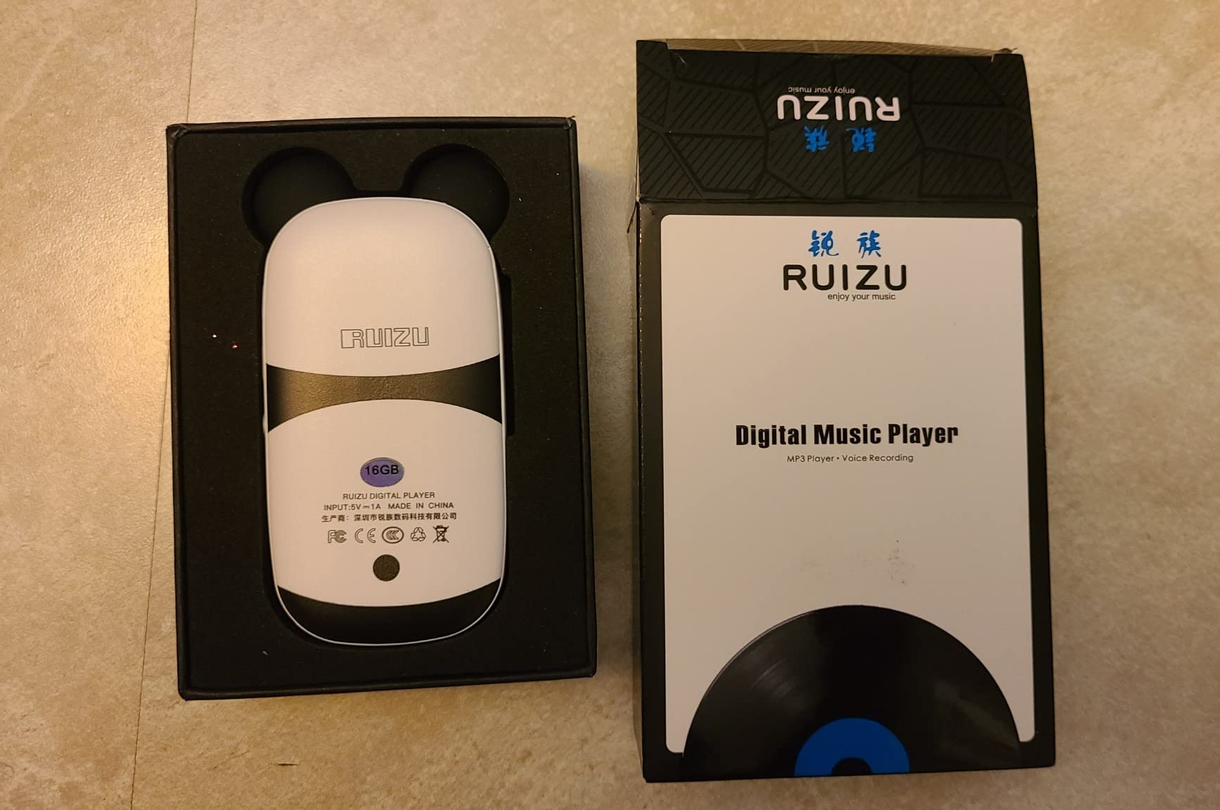 RUIZU 64GB Cute Panda MP3 Player for Kids, Bluetooth 5.3, Built-in Speaker, Volume Limit customer photo 2