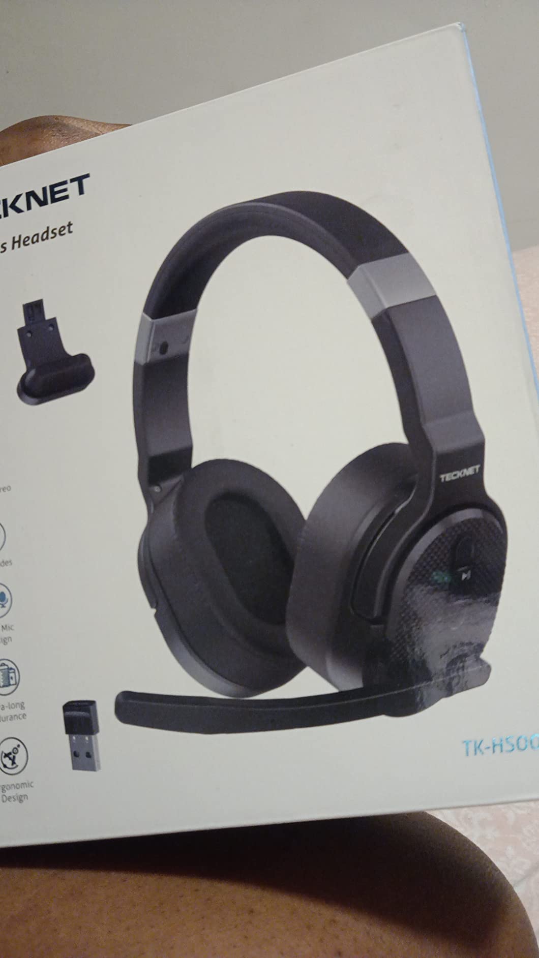 TECKNET Bluetooth Trucker Wireless Headset, Noise Cancelling Mic for Work | Single & Dual Ear, 50Hrs Battery, 3 EQ Music Modes, Clear Mic Wireless Headset for PC, Truck Drivers, Office & Call Center customer photo 1