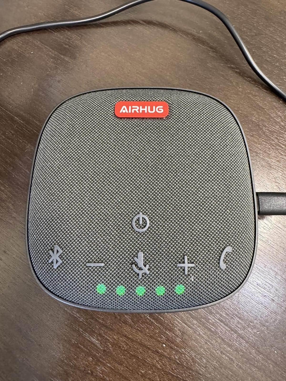 AIRHUG Conference Speaker and Microphone, Bluetooth Speakerphone with 360° Voice Pickup, Advanced Noise Reduction, USB-C Plug & Play, Compatible with Zoom and MS Team customer photo 2