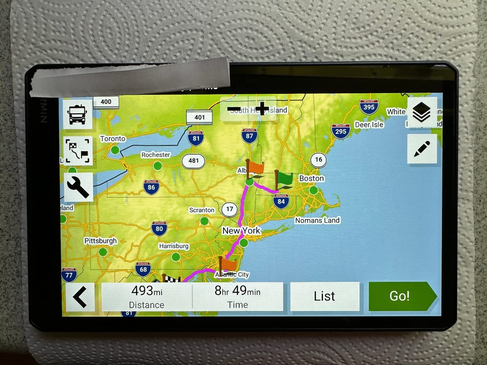 Garmin RV 795, 7