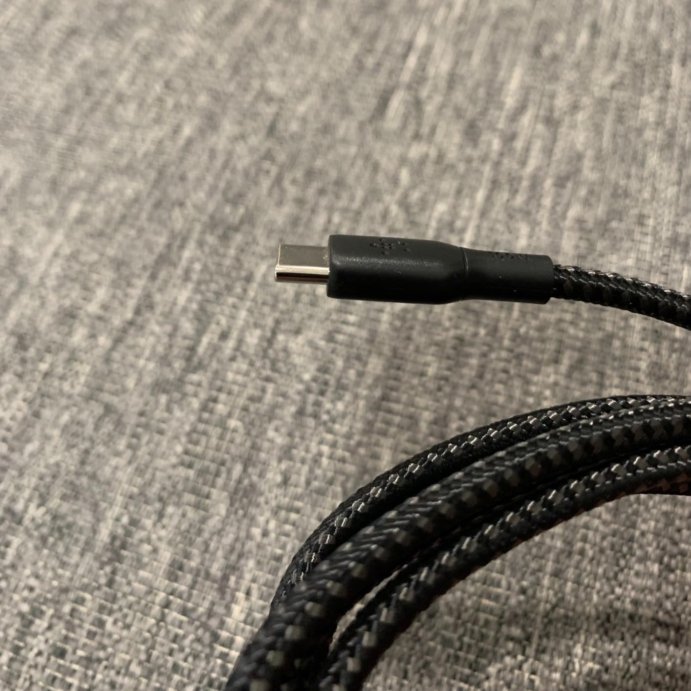 Belkin USB C to C 100W Braided Cable, 6.6ft, iPhone Charger Cord | 100W USB-C Power Delivery, iPhone 17/16, Samsung Galaxy S25, Pixel 10, AirPods, iPad Pro, MacBook, Nintendo Switch 2, travel customer photo 1
