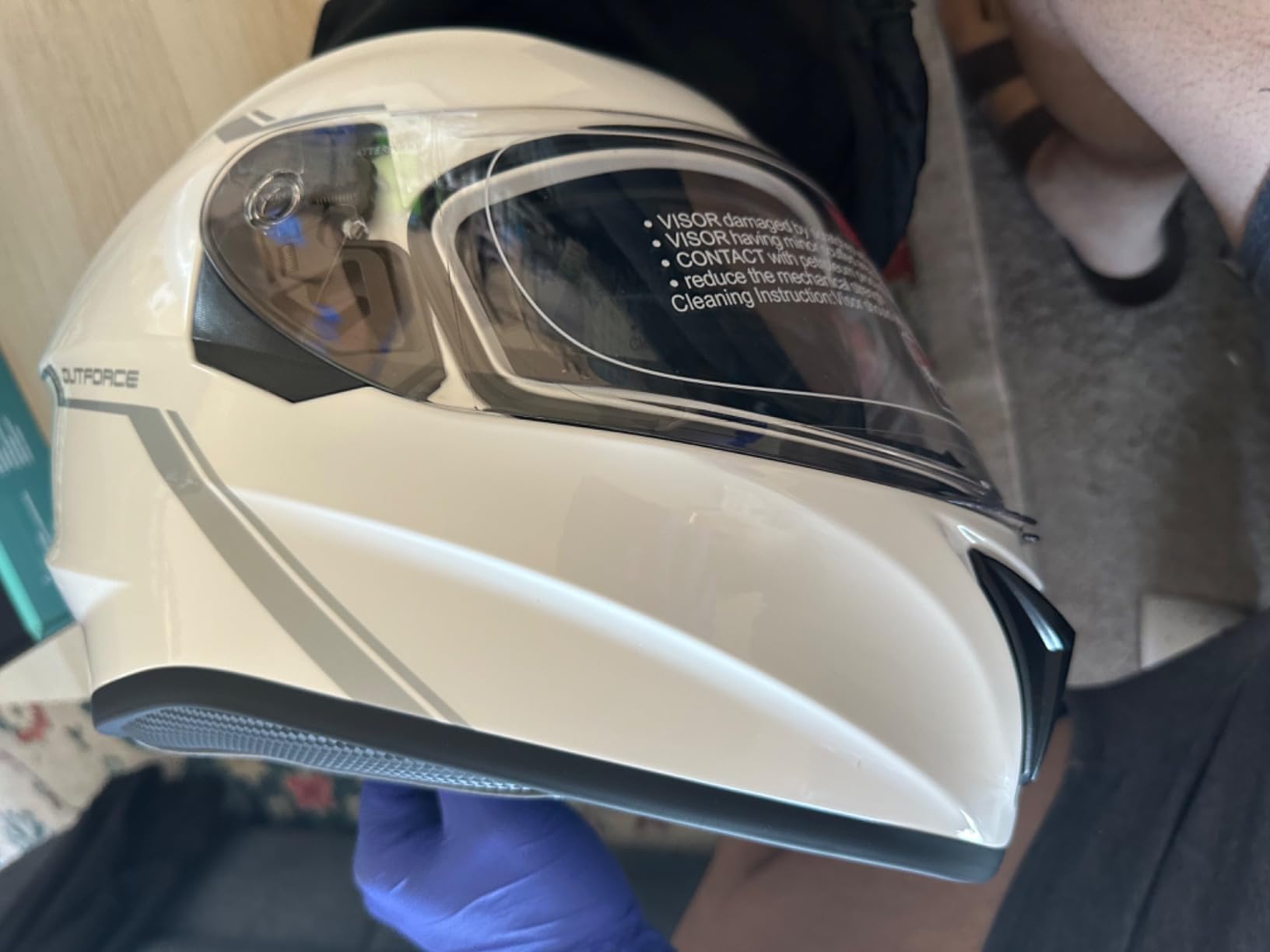 Sena OutForce Smart Helmet Full Face (Matt Black, Medium) (OUTFORCE-MB00M - SP85 customer photo 1