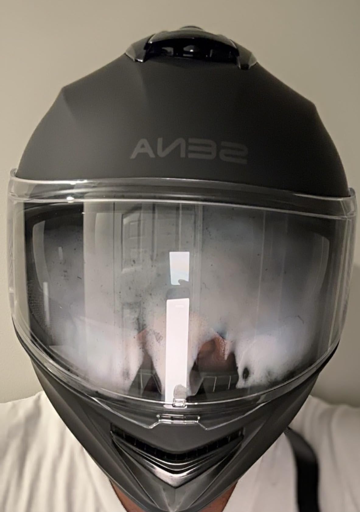 Sena OutForce Smart Helmet Full Face (Matt Black, Medium) (OUTFORCE-MB00M - SP85 customer photo 2