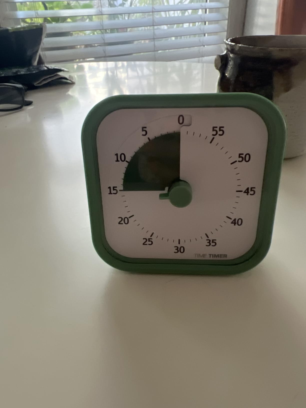 TIME TIMER Home MOD - 60-Minute Visual Timer, Home Edition, Silent Operation, for Homeschool Supplies, Study, Office & Meetings (Fern Green) customer photo 2