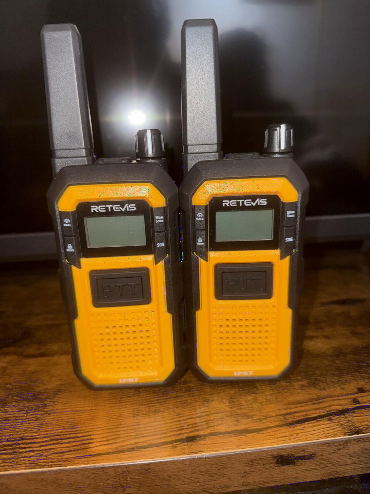 Retevis RB48 FRS Walkie Talkies Long Range, Mil-Standards 810H Two Way Radio | Rugged & IP67 Waterproof & Floating, Emergency Radio, Heavy-Duty, Dual PTT, Vibration Alert, NOAA, Rechargeable, 20hr Battery, 2 Pack customer photo 2