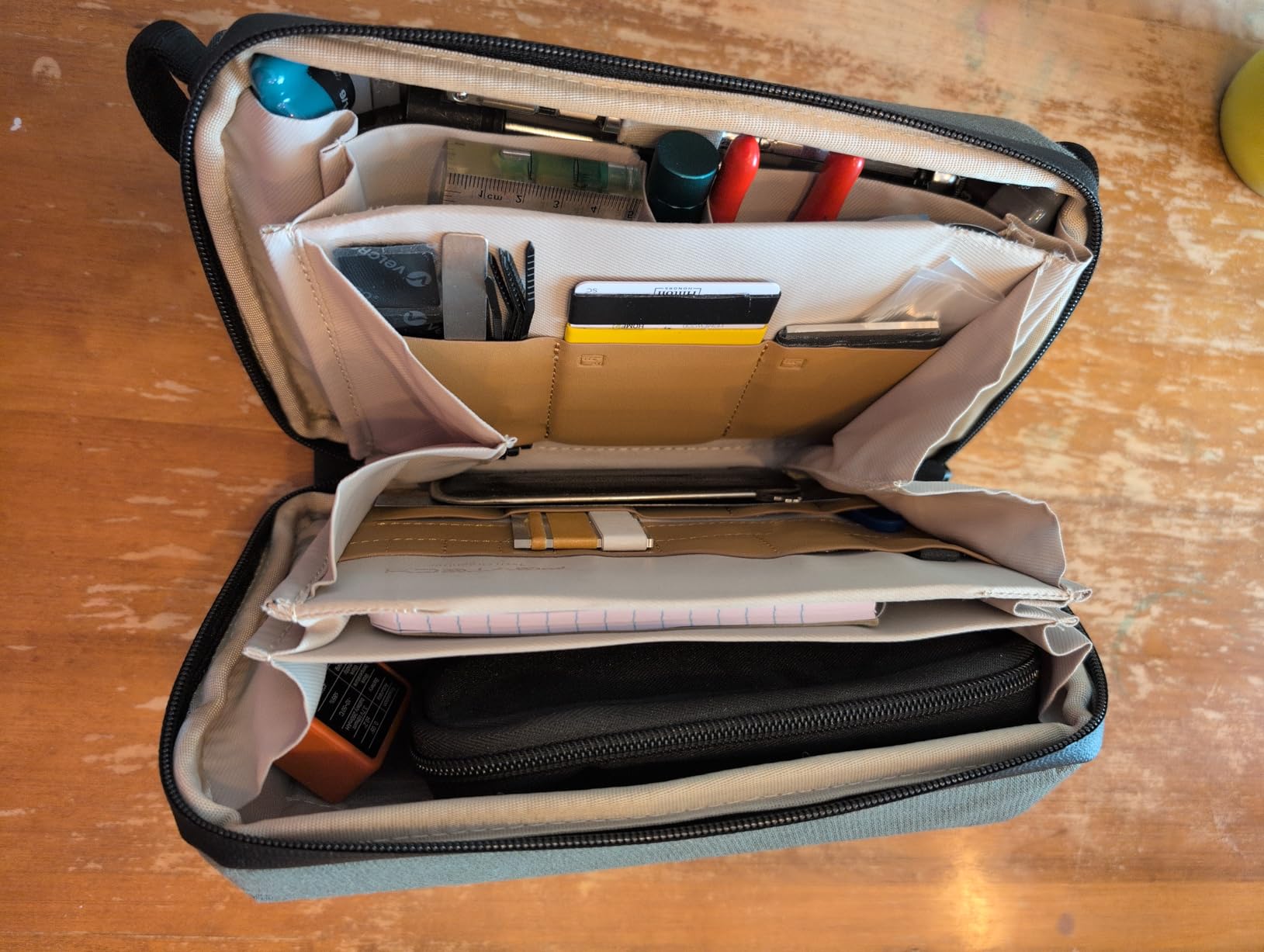 PGYTECH Travel Tech Organizer Bag, Tech Bag Electronics Organizer Pouch | Waterproof Travel Carrying Case, Organizer Bag for Cables, Cord, Phone Batteries, Charger, Photography SD Card, Black customer photo 1