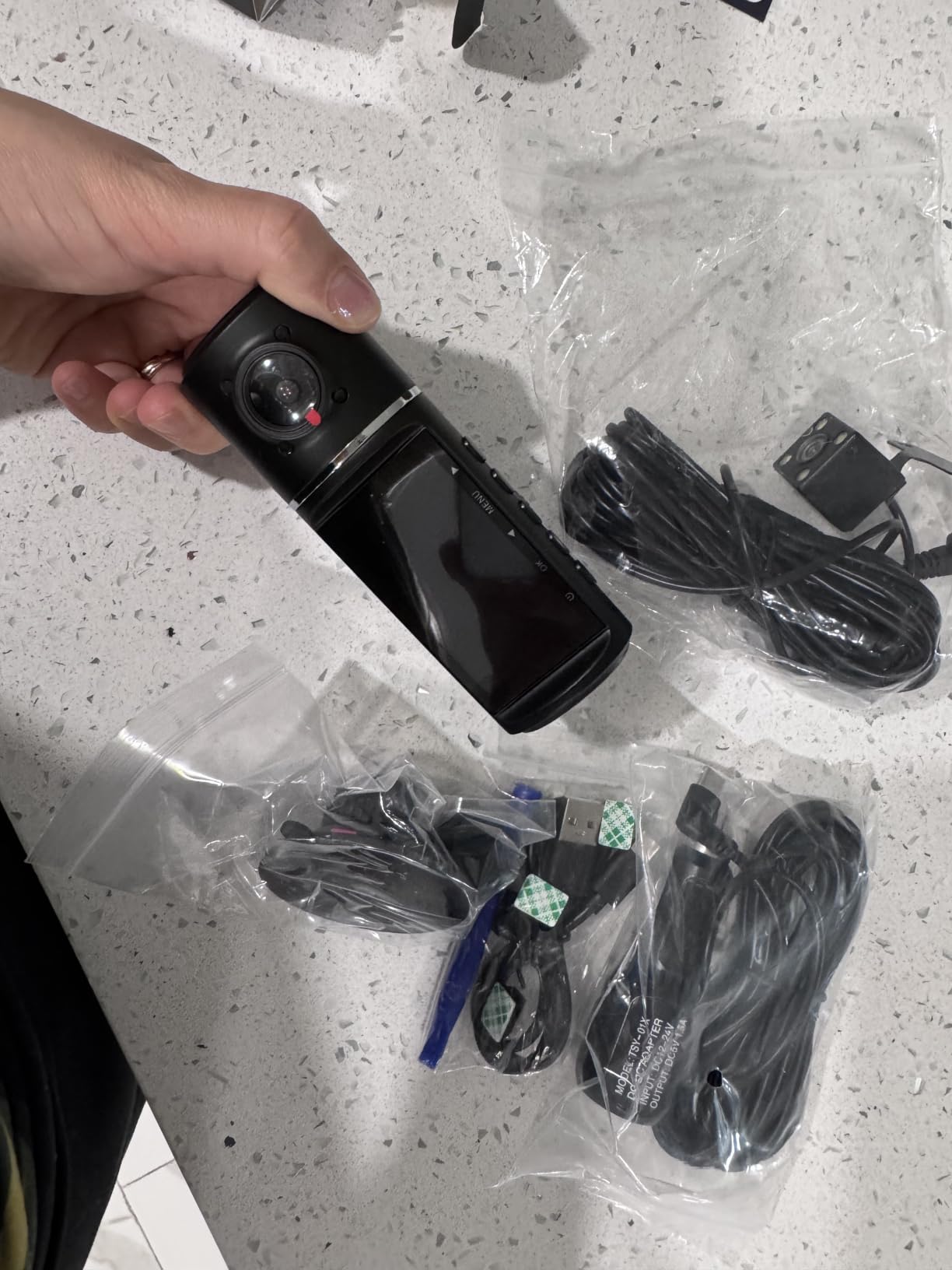 Dash Cam Front and Rear, 1080P Dash Camera for Cars, 3 Channel Car Camera Front Rear and Inside with 32GB Card, Loop Recording, Night Vision, HDR, 24Hr Parking, G-Sensor customer photo 2